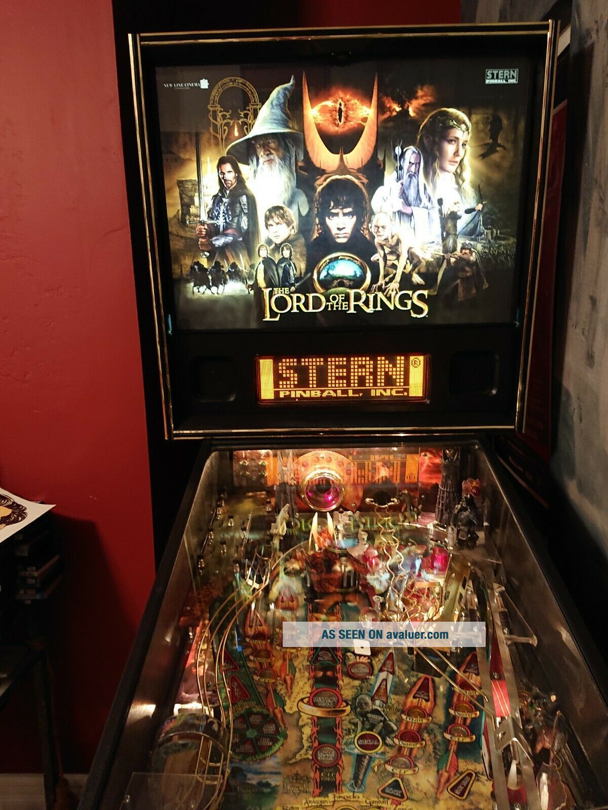 Lord of the Rings Pinball Machine by Sterns Pinball