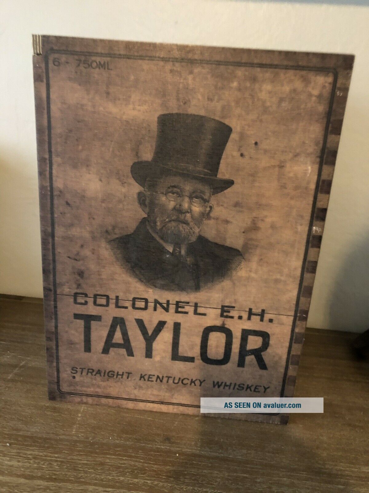 Colonel E. H. Taylor Wood Collector Box Rare | #1373655