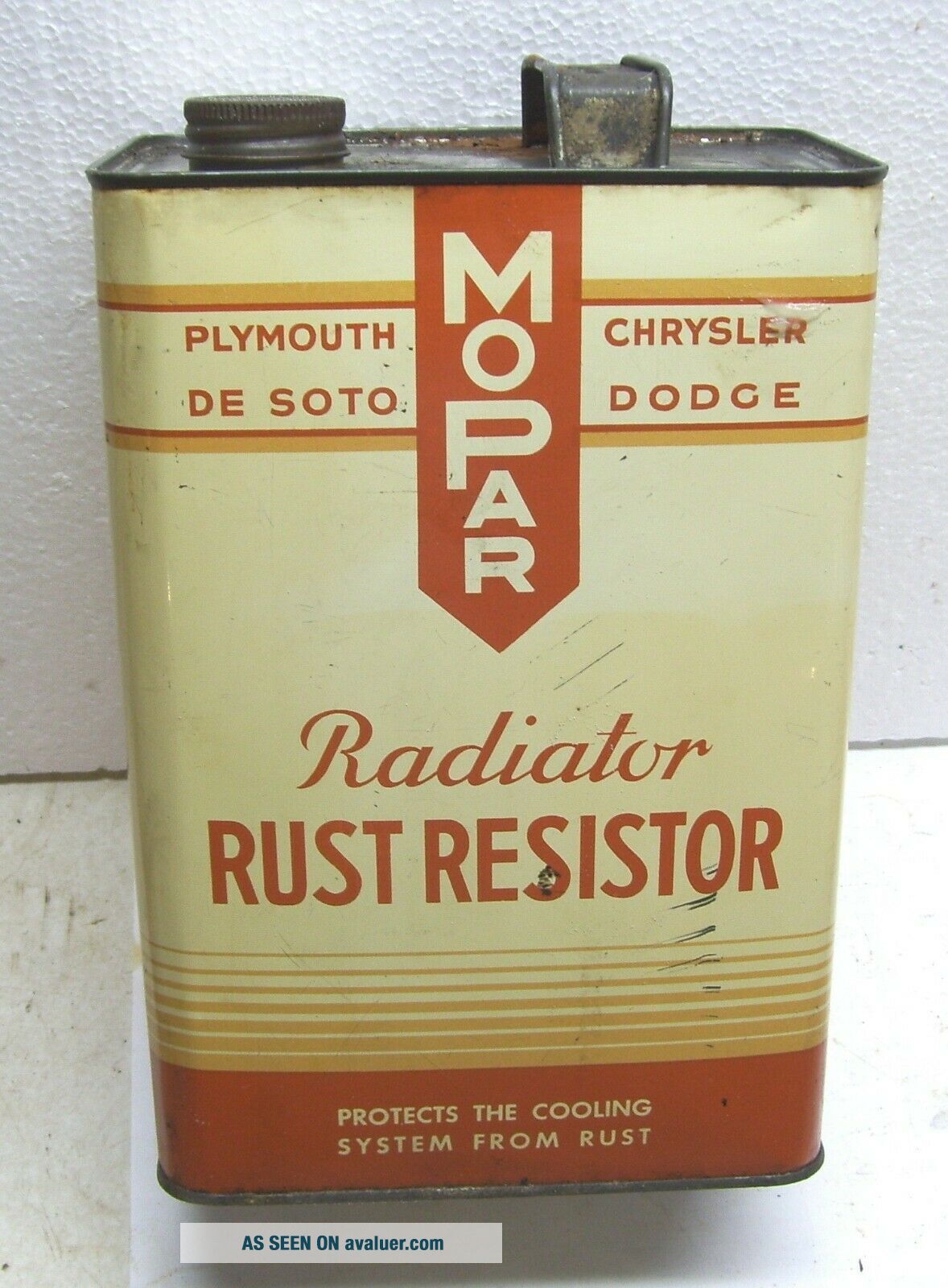 Mopar Chrysler De Soto Dodge Plymouth RADIATOR RUST REMOVER GALLON CAN