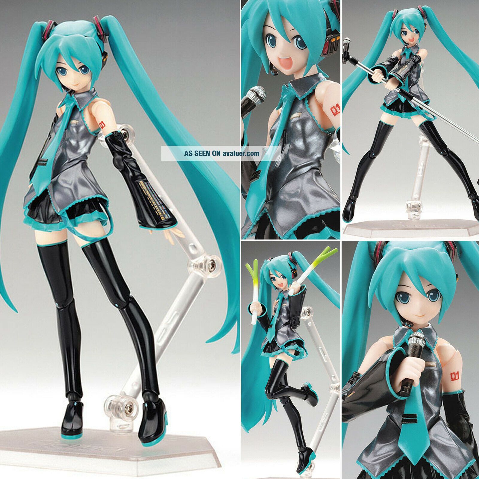Anime VOCALOID Hatsune Miku Action Figma Manga Action Figure Figurines ...