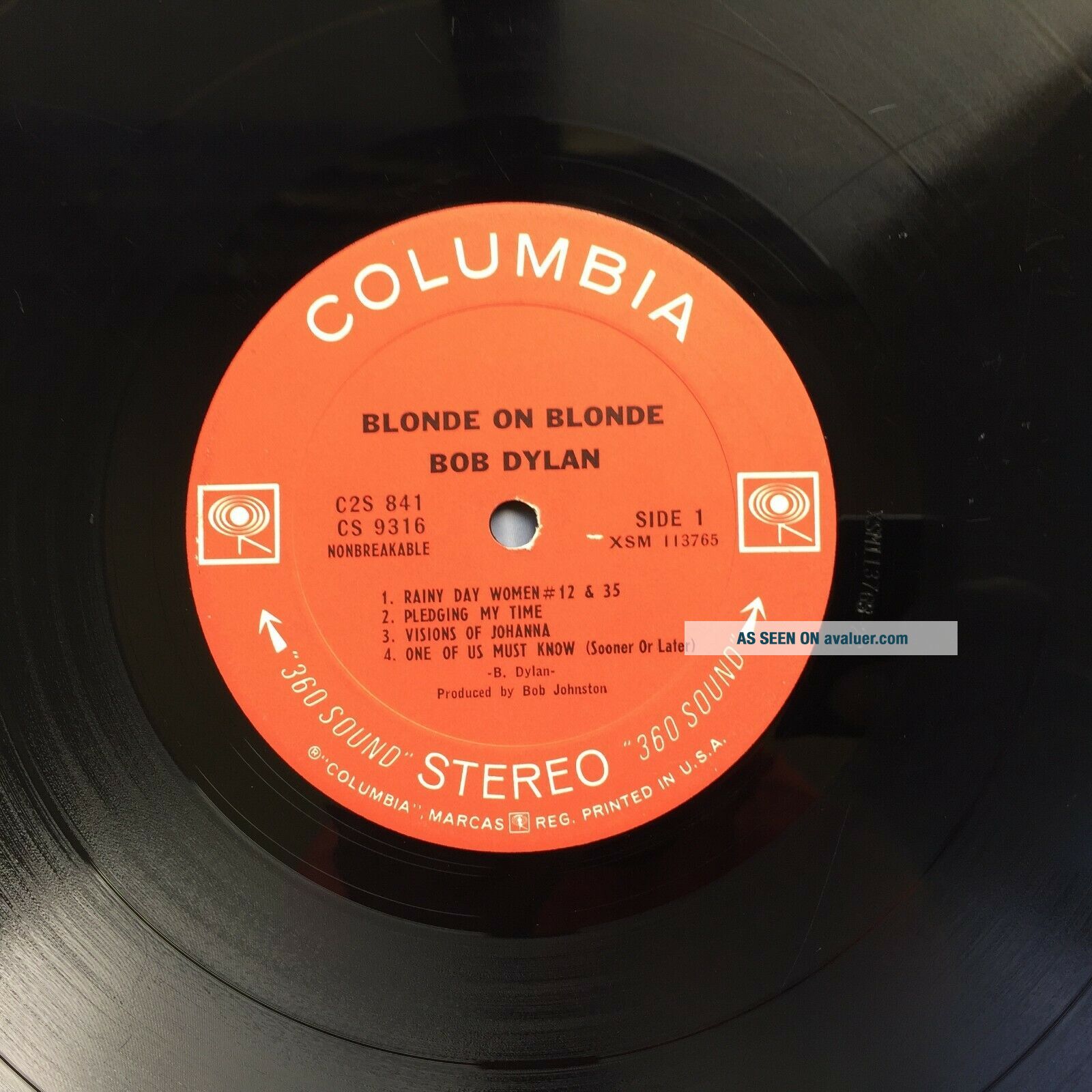 Bob Dylan Blonde On Blonde 1966 STEREO 1st Issue 2LP W/ Claudia ...
