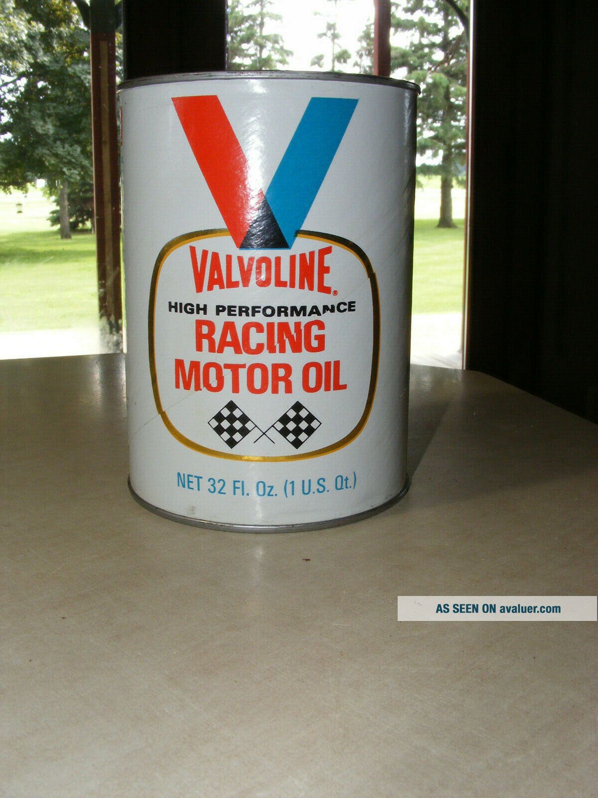 NOS Valvoline Racing Motor Oil Cardboard Can Quart Gas Vintage ...