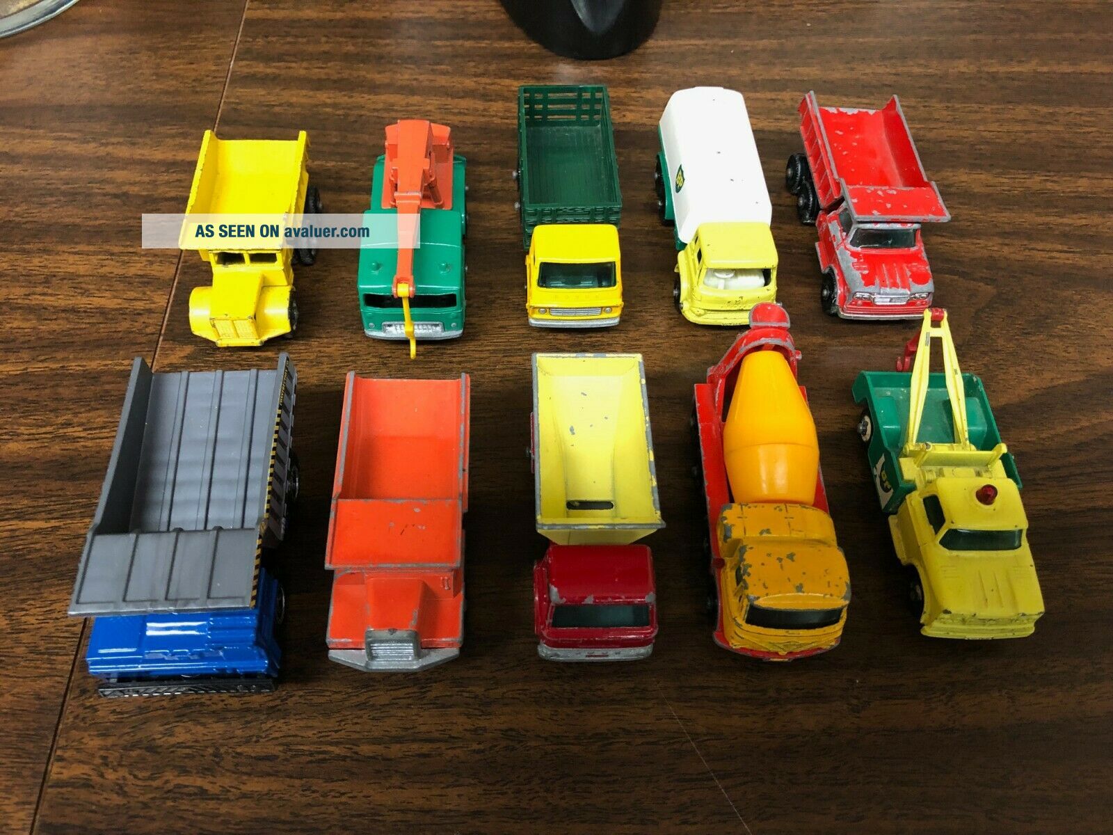 Matchbox,  Set of 10,  Vintage 1960 ' s/1970 ' s Work Trucks