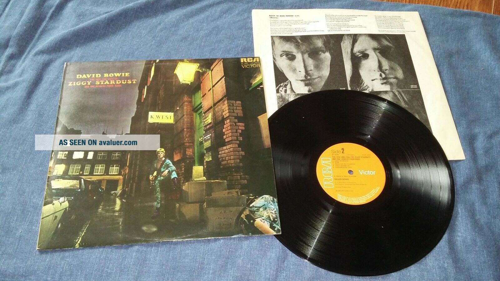 DAVID BOWIE Ziggy Stardust 1972 - FIRST UK PRESS - ORANGE RCA (A6E;B4E ...