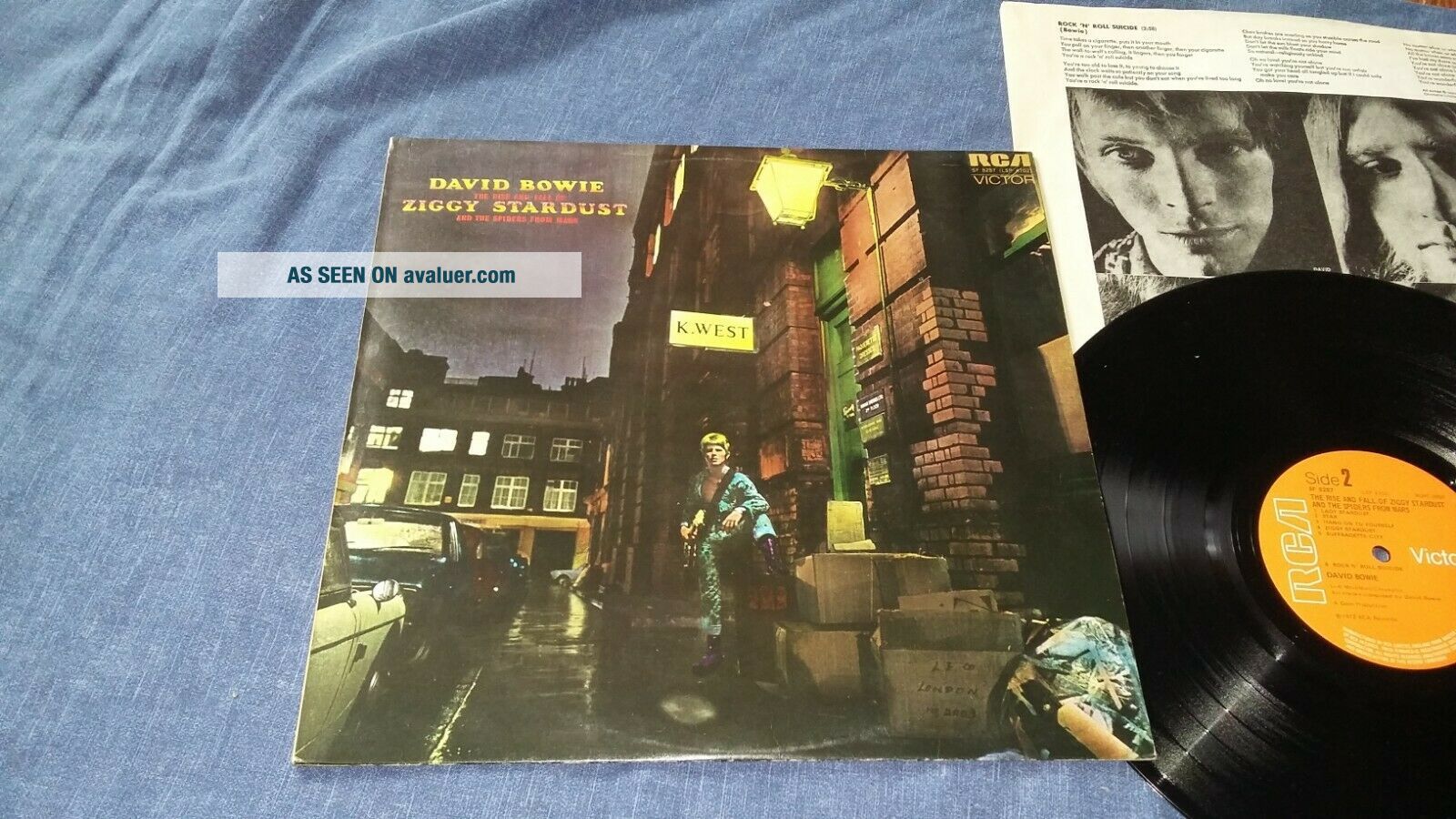 DAVID BOWIE Ziggy Stardust 1972 - FIRST UK PRESS - ORANGE RCA (A6E;B4E ...