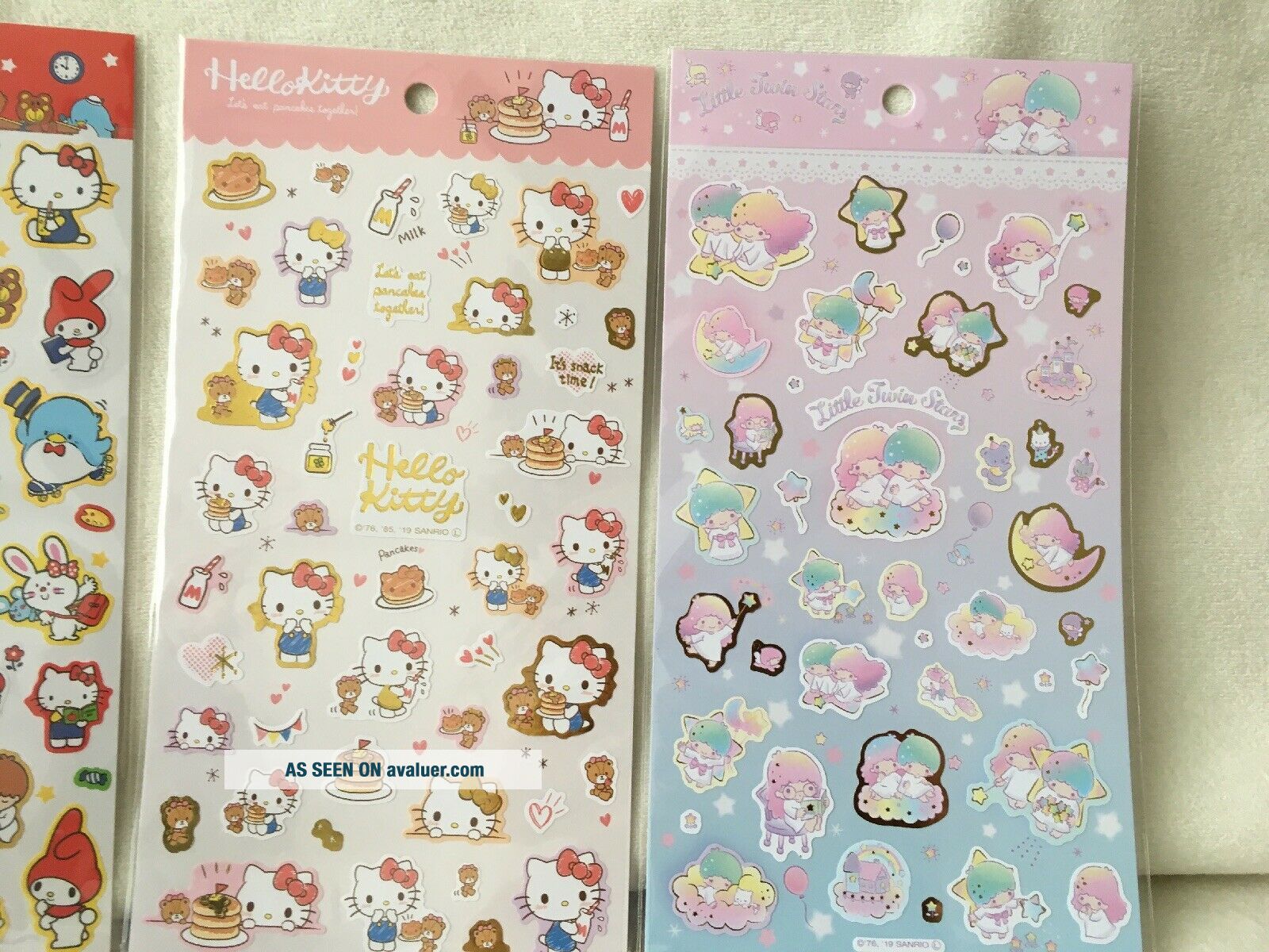 Hello Character Sticker Sanrio Character Hello Kitty Little Twin Stars Sticker Sheet Yamano ...