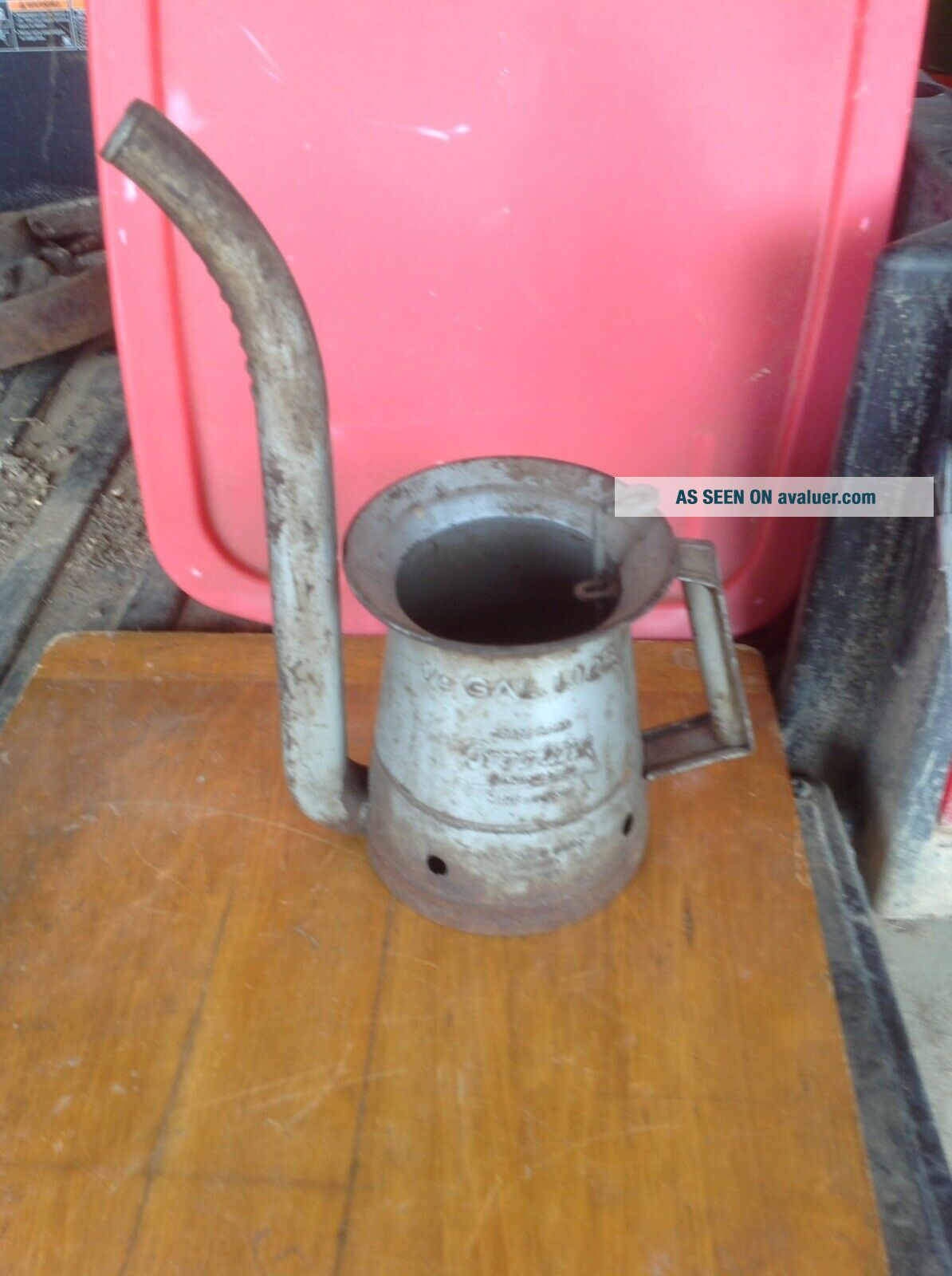 Embossed Antique Vintage 1/4 Gallon Oil Can Brooking Gas Oil ...