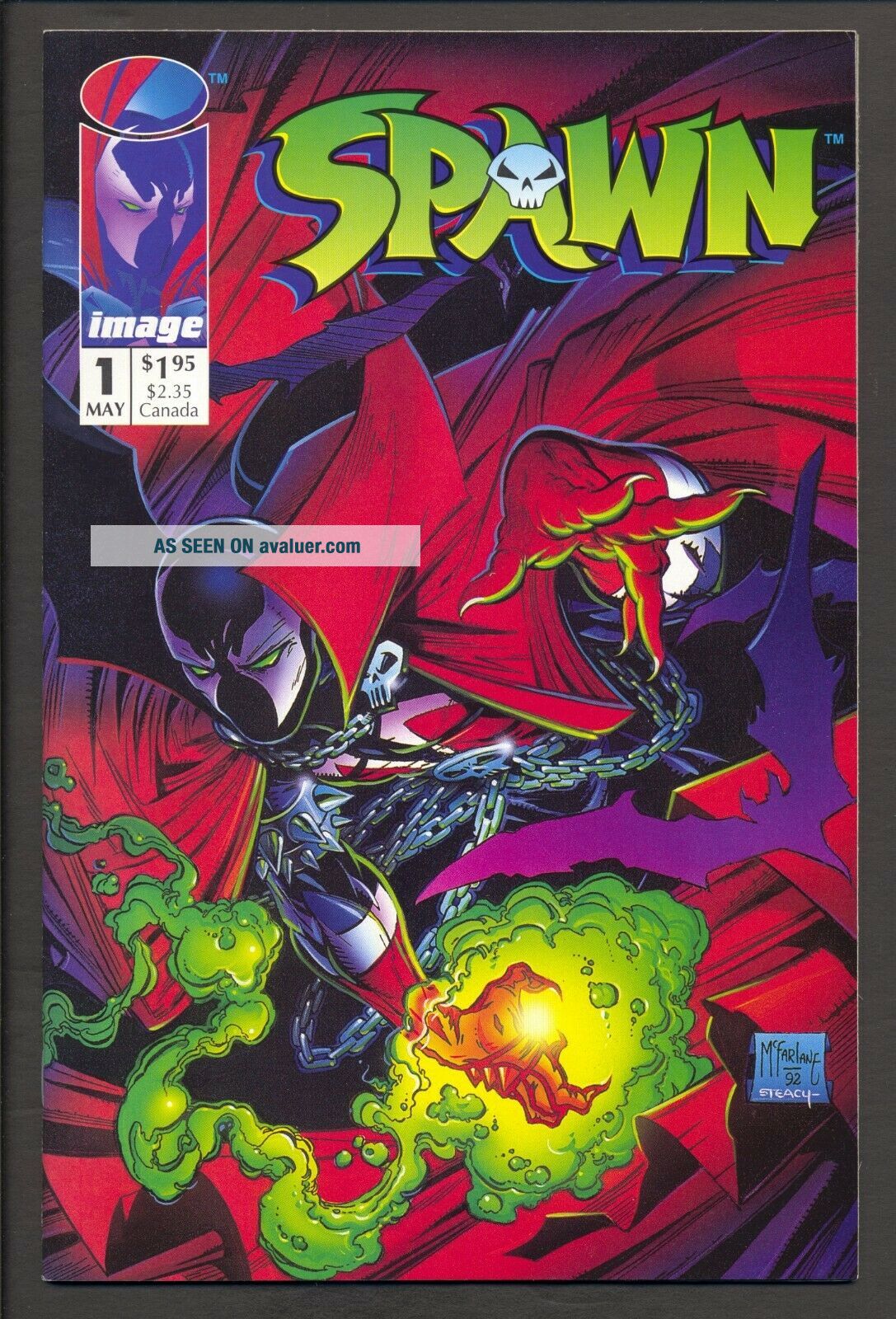 Spawn 1 (1992) Origin & 1st Appearance Of Spawn Todd McFarlane Image NM ...