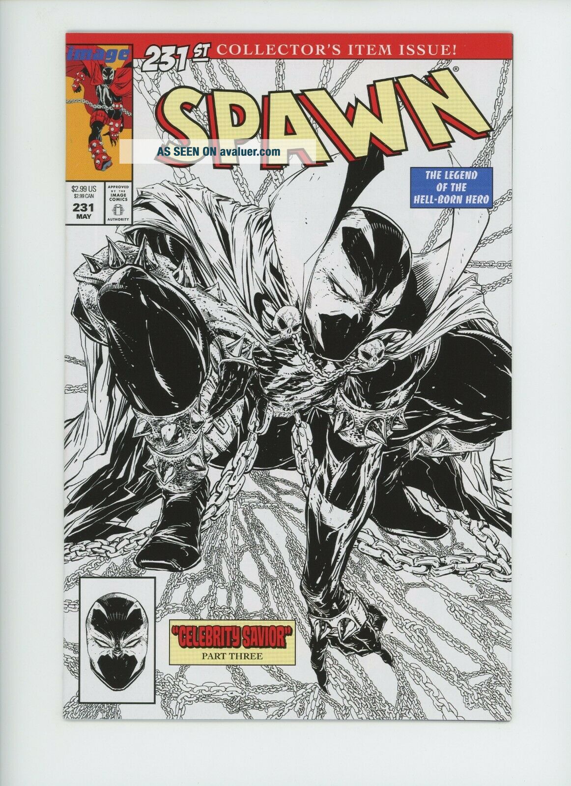 Spawn 231 Sketch B&W Image Comic Book Homage Cover Todd McFarlane ...