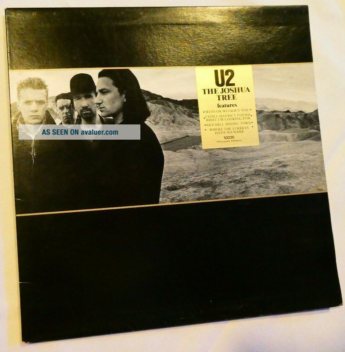 1987 U2 THE JOSHUA TREE ISLAND UK 2 LP RECORD