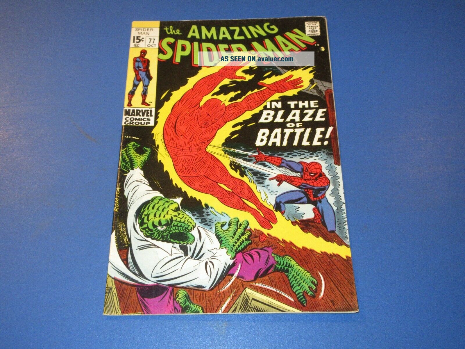 Spider - Man 77 Silver Age Lizard Human Torch Fine, Beauty Wow | #2599124