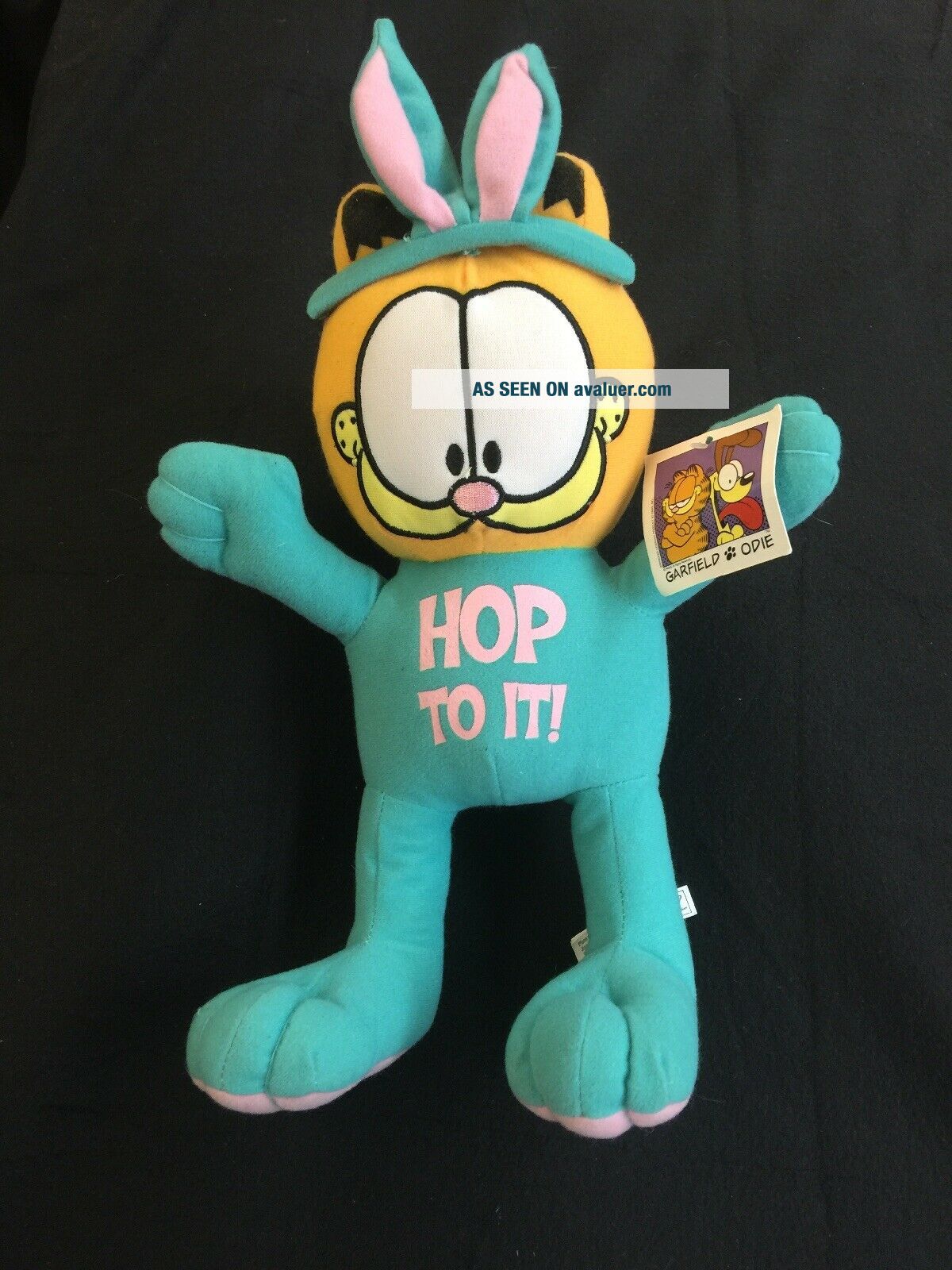 Easter Bunny RABBIT Garfield Cat Stuffed Animal Plush Hop To It 15 ...