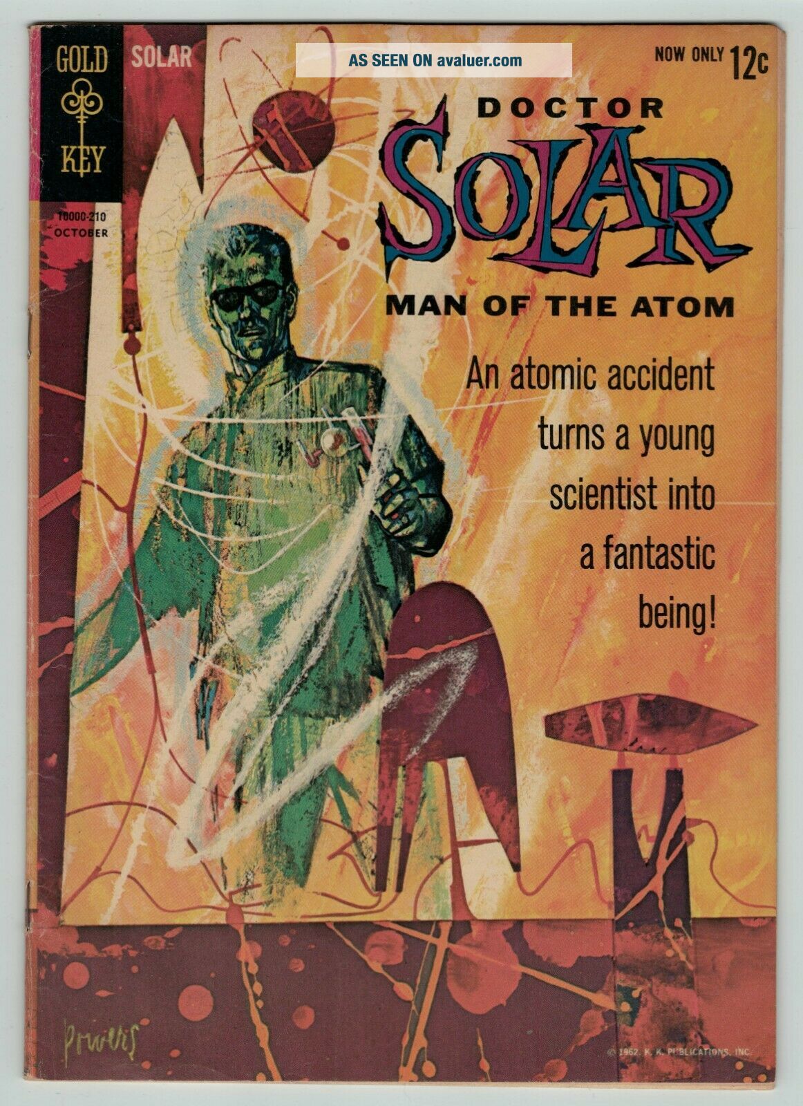 Solar Man Of The Atom 1 Silver Age 1962 Sci - Fi Gold Key VG Range ...