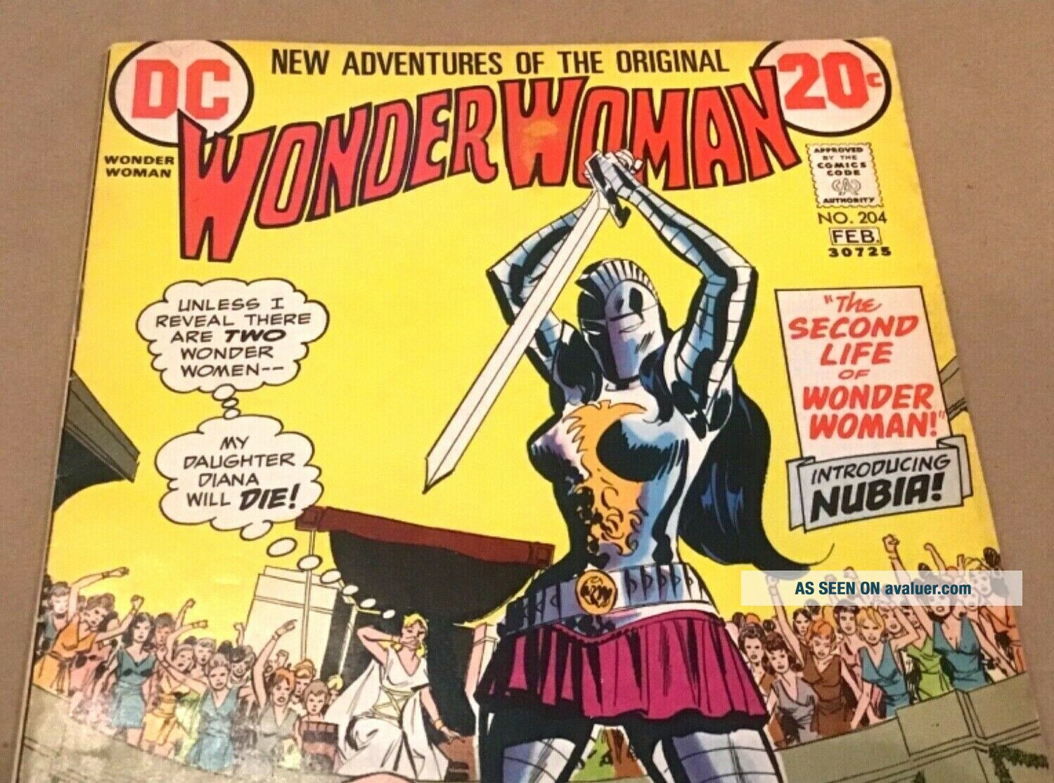 Comic Book Wonder Woman 204 DC 1973 1st Appearance Nubia | #2641016