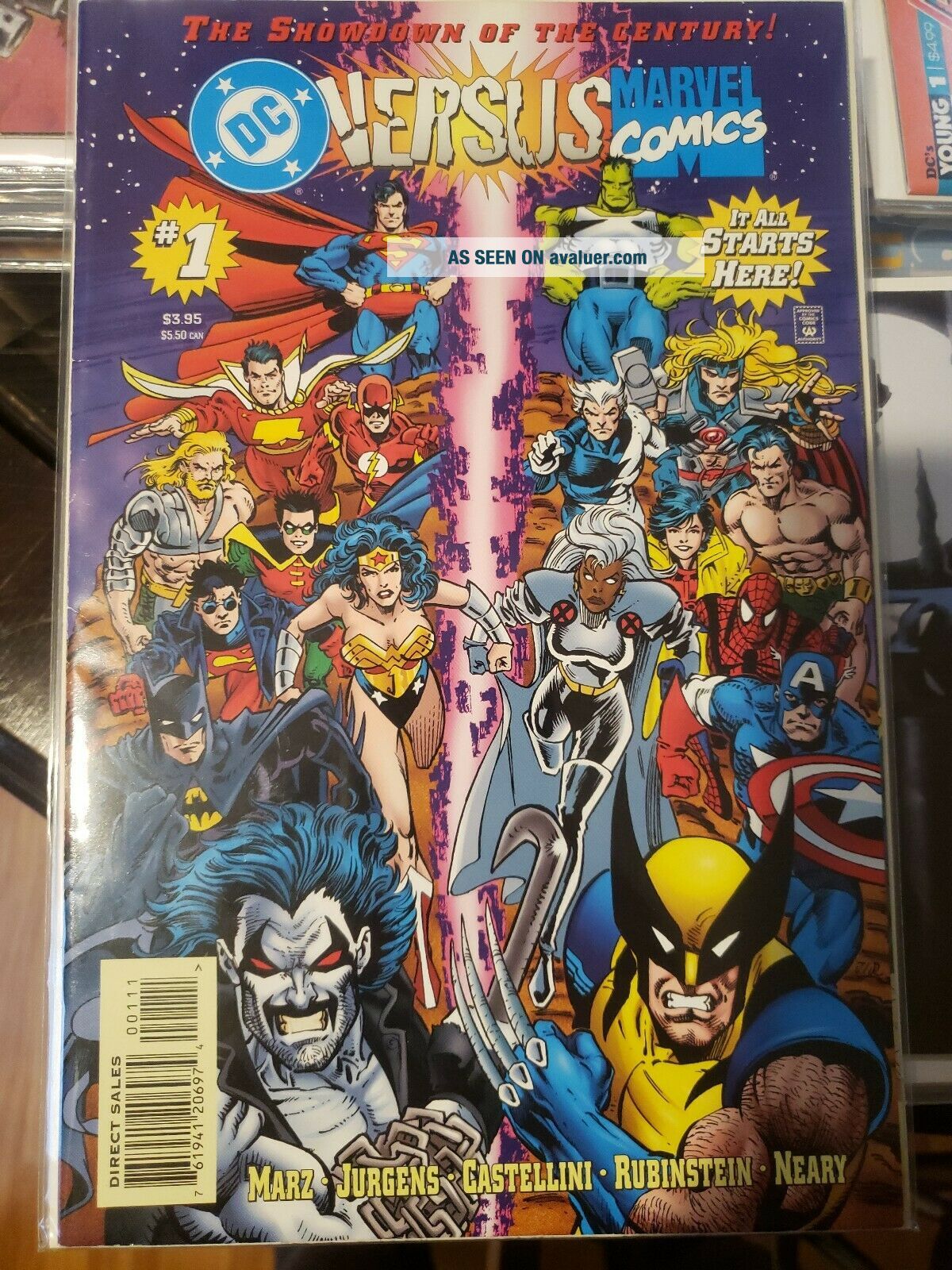 DC Versus Marvel 1 2 3 4 Epic Crossover Comic Book Complete Set 1 - 4 ...