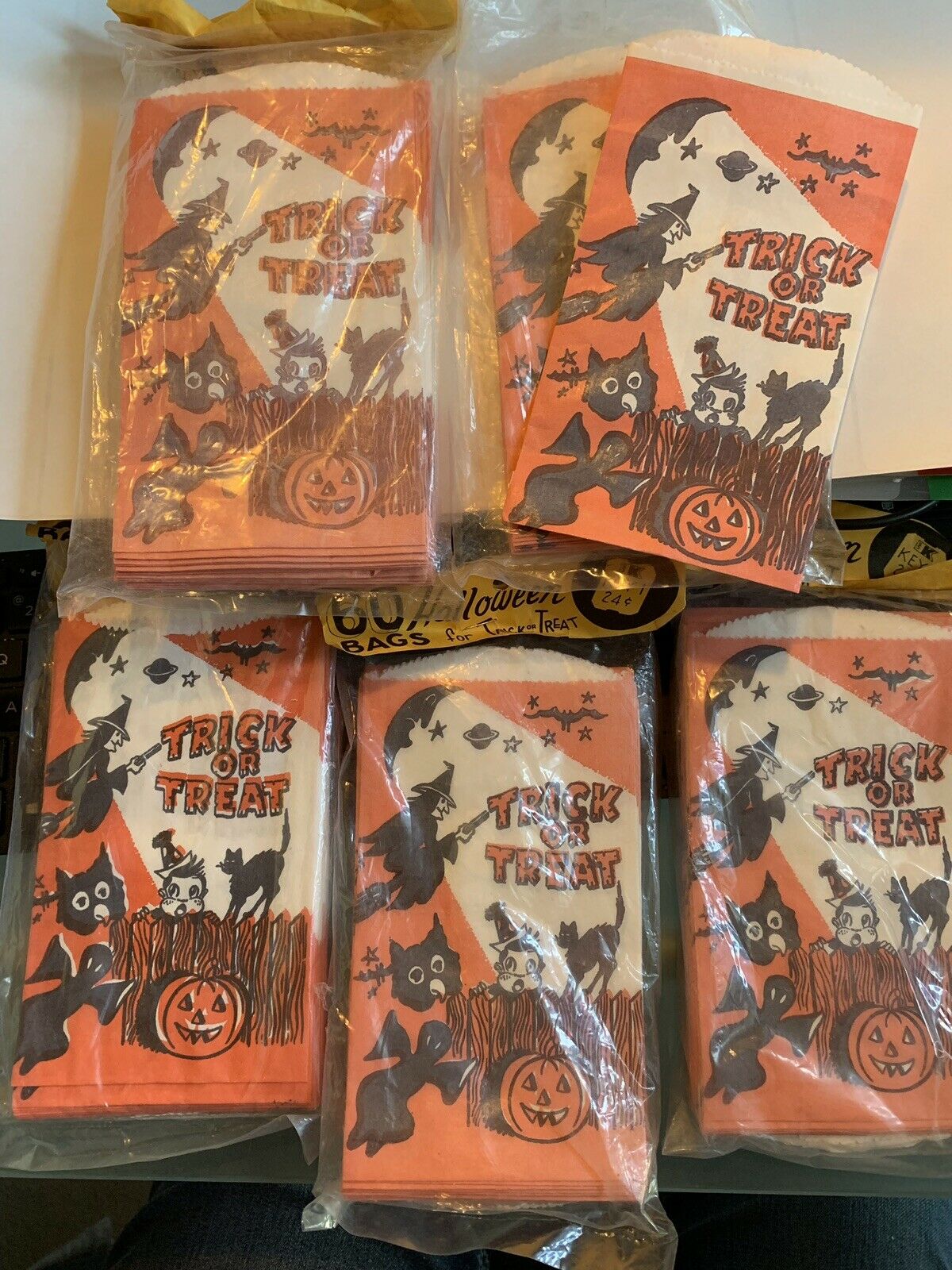 263 Vintage Halloween Trick Or Treat Candy Bags | #16732209