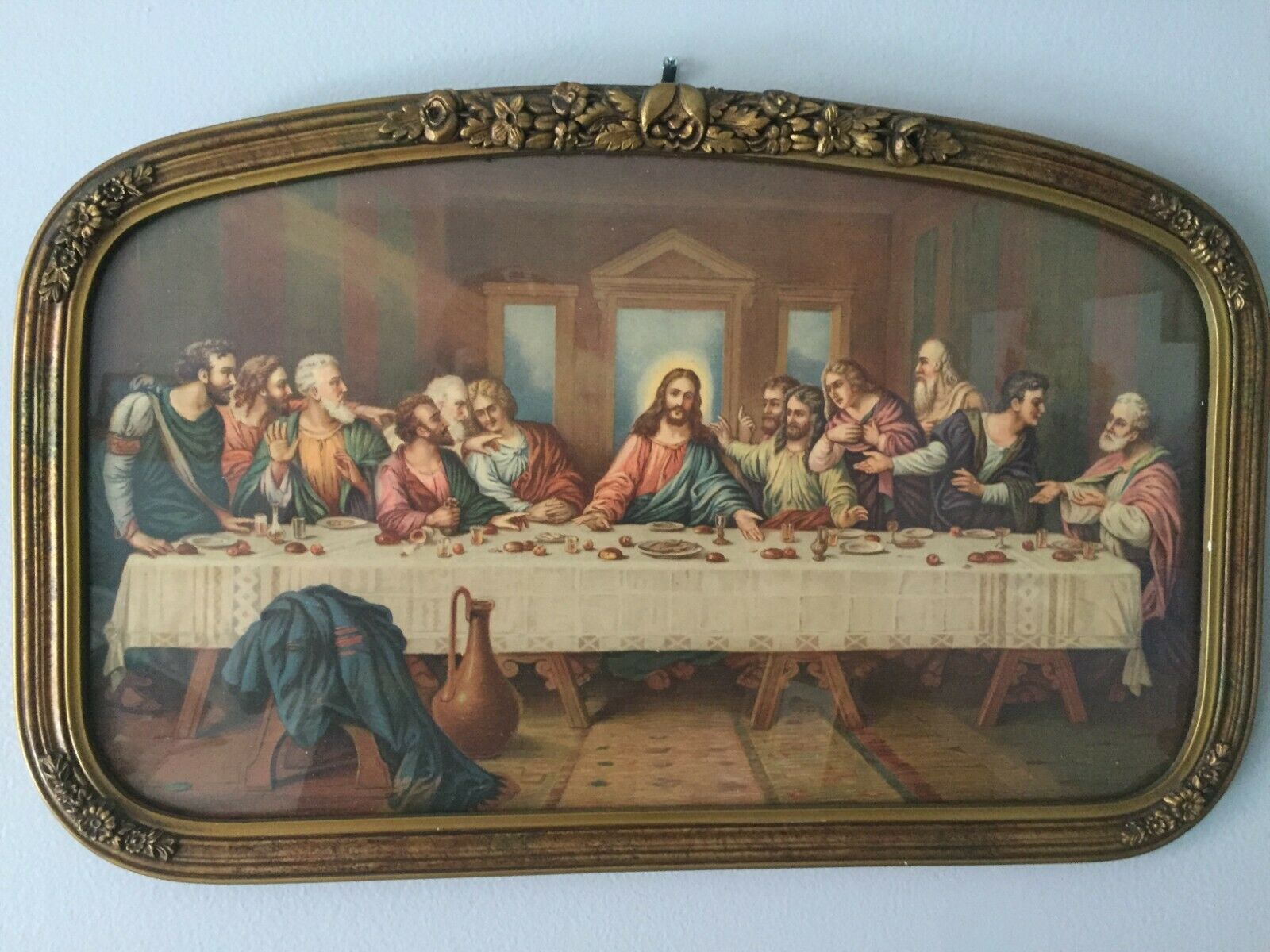 The Last Supper Vintage Wall Art - Jesus And His Disciples Last Supper ...