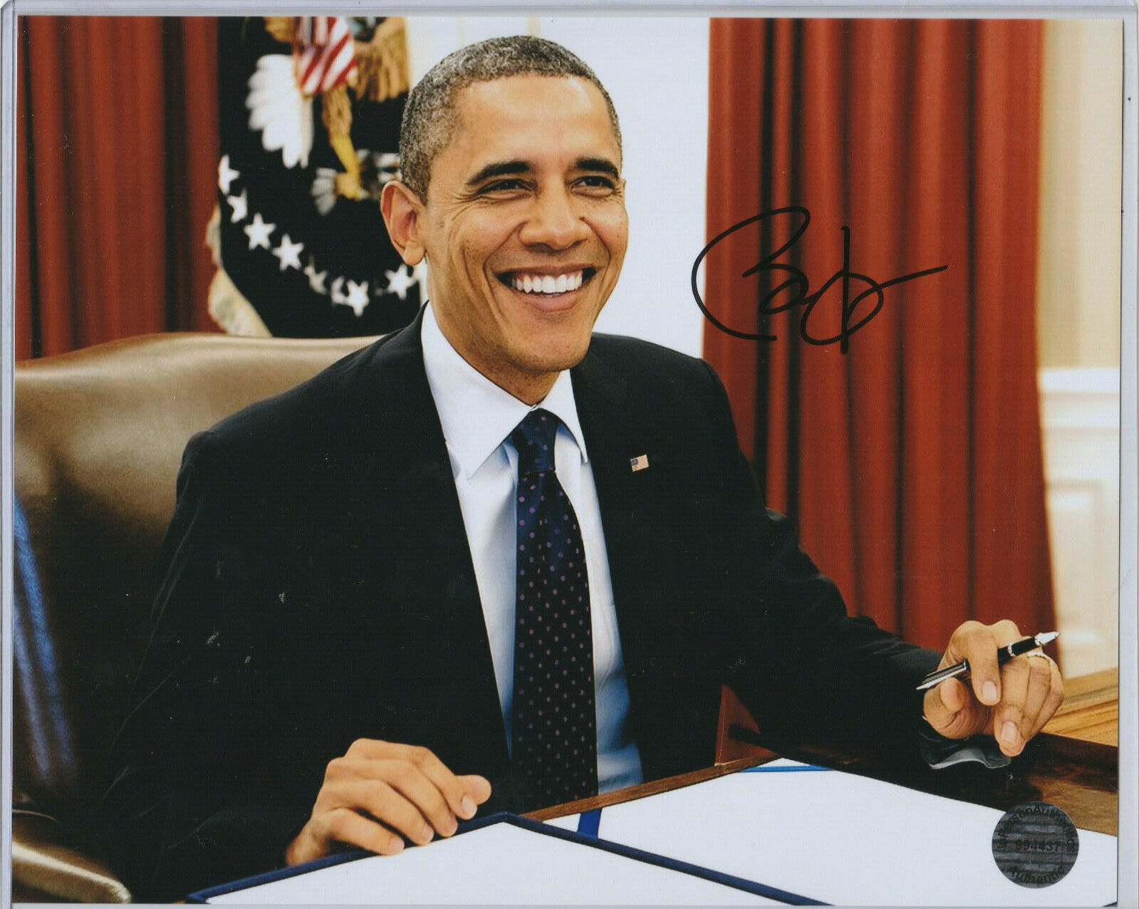 Obama Fansign Barack Obama Autograph 8x10 Photo W/ Certified Authentic Hand Signed ...