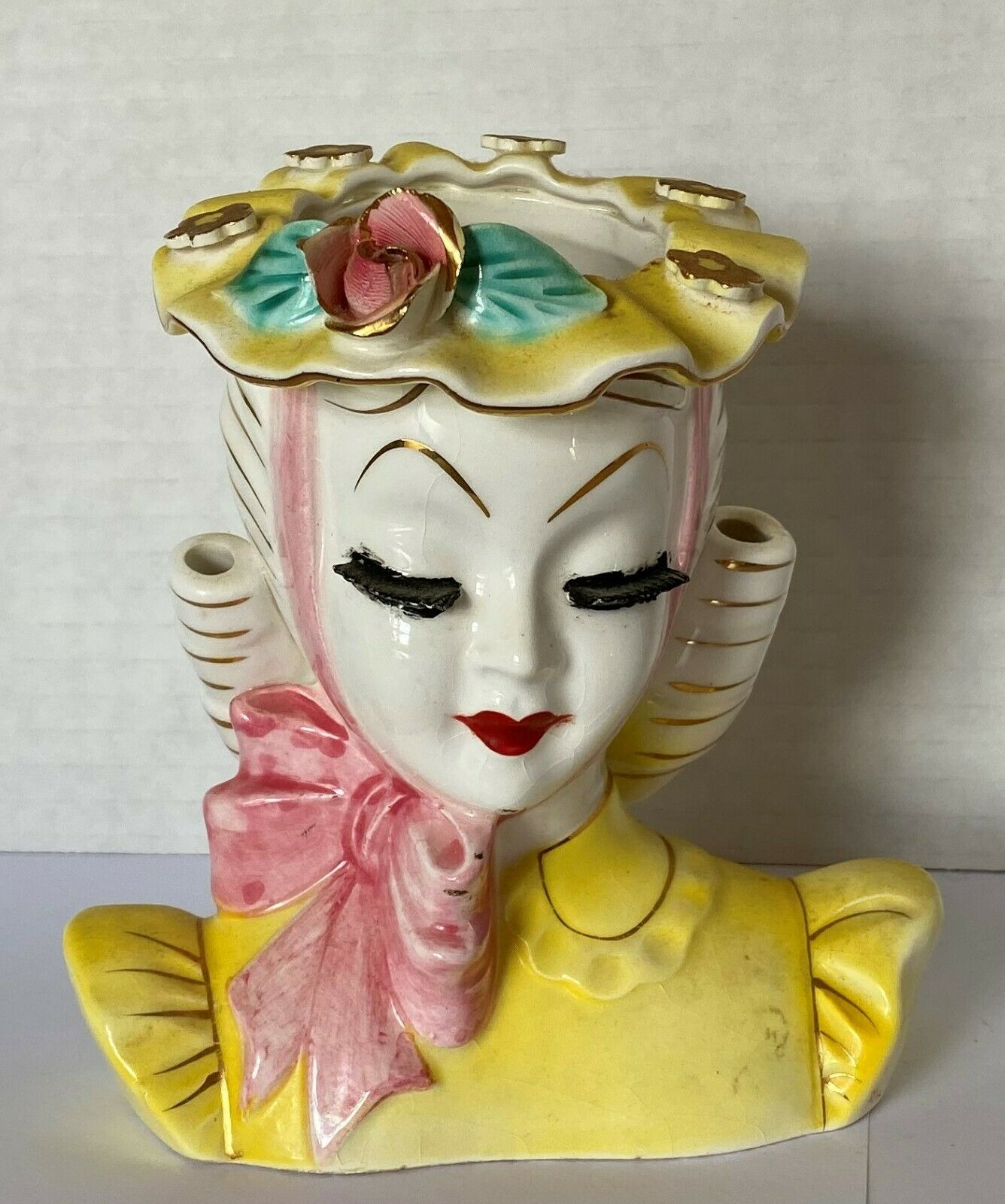 Rare Lady Head Vases