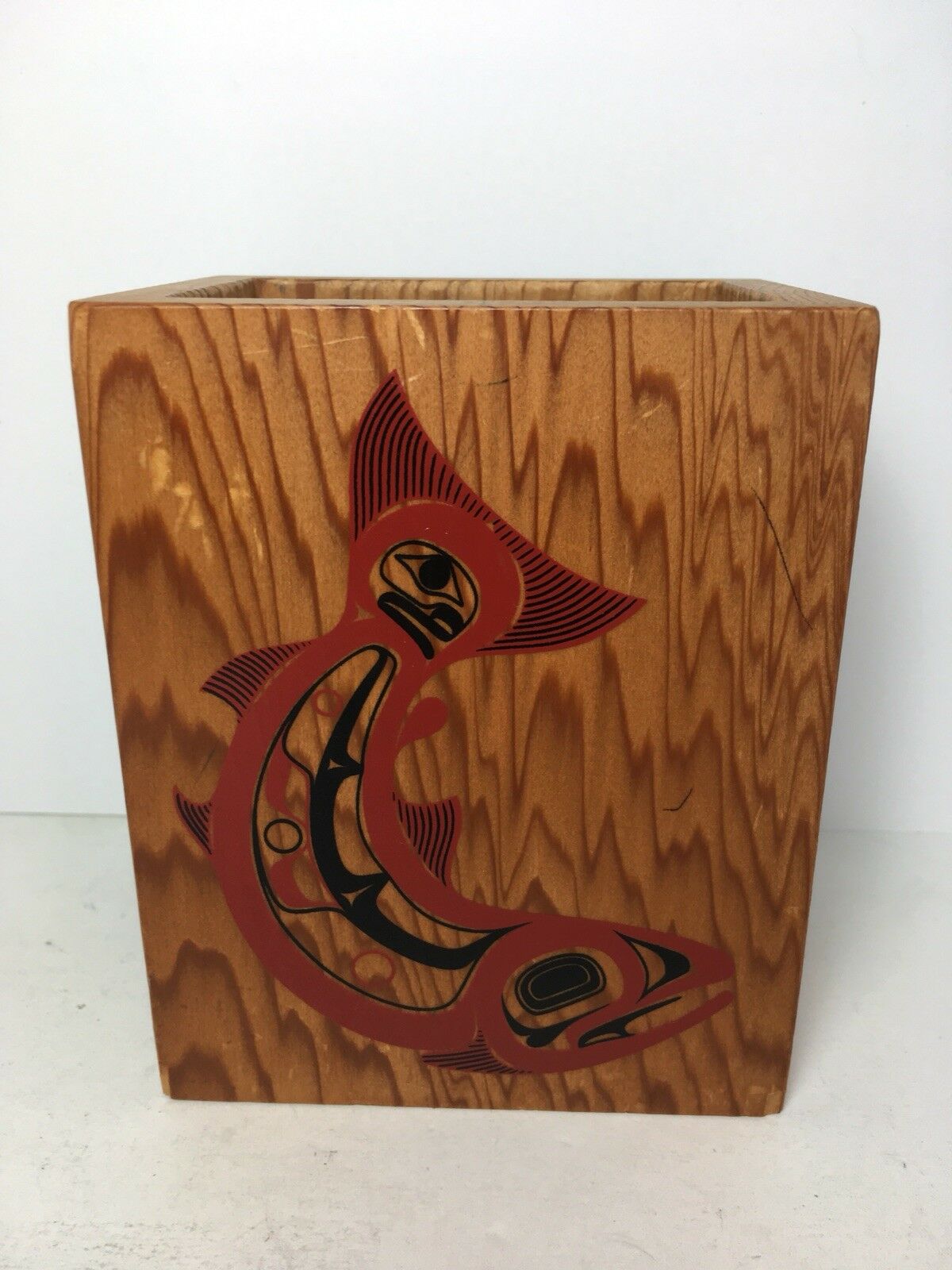 Native Cedar Box 1988 P DUNTHORNE NATIVE AMERICAN UPPER SKAGIT TRIBE PACIFIC NORTHWEST ...