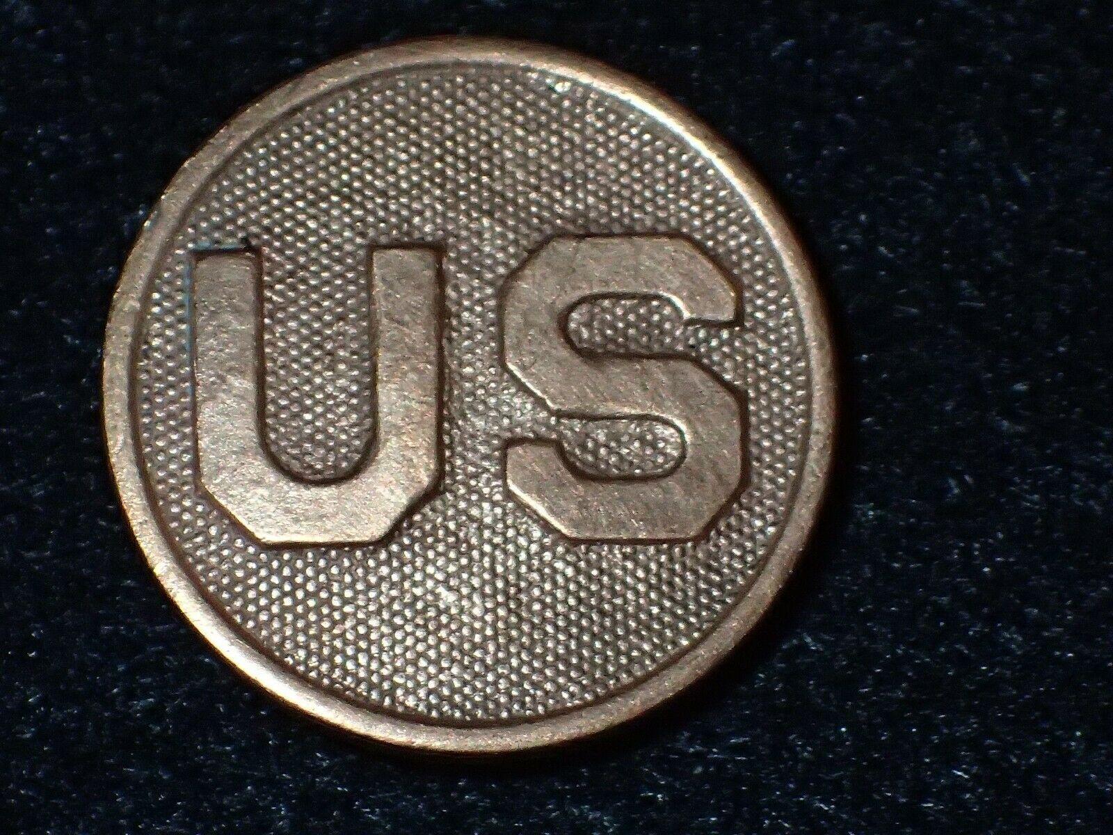 WWI US Army Enlisted Branch Insignia Collar Disk United States Army ...