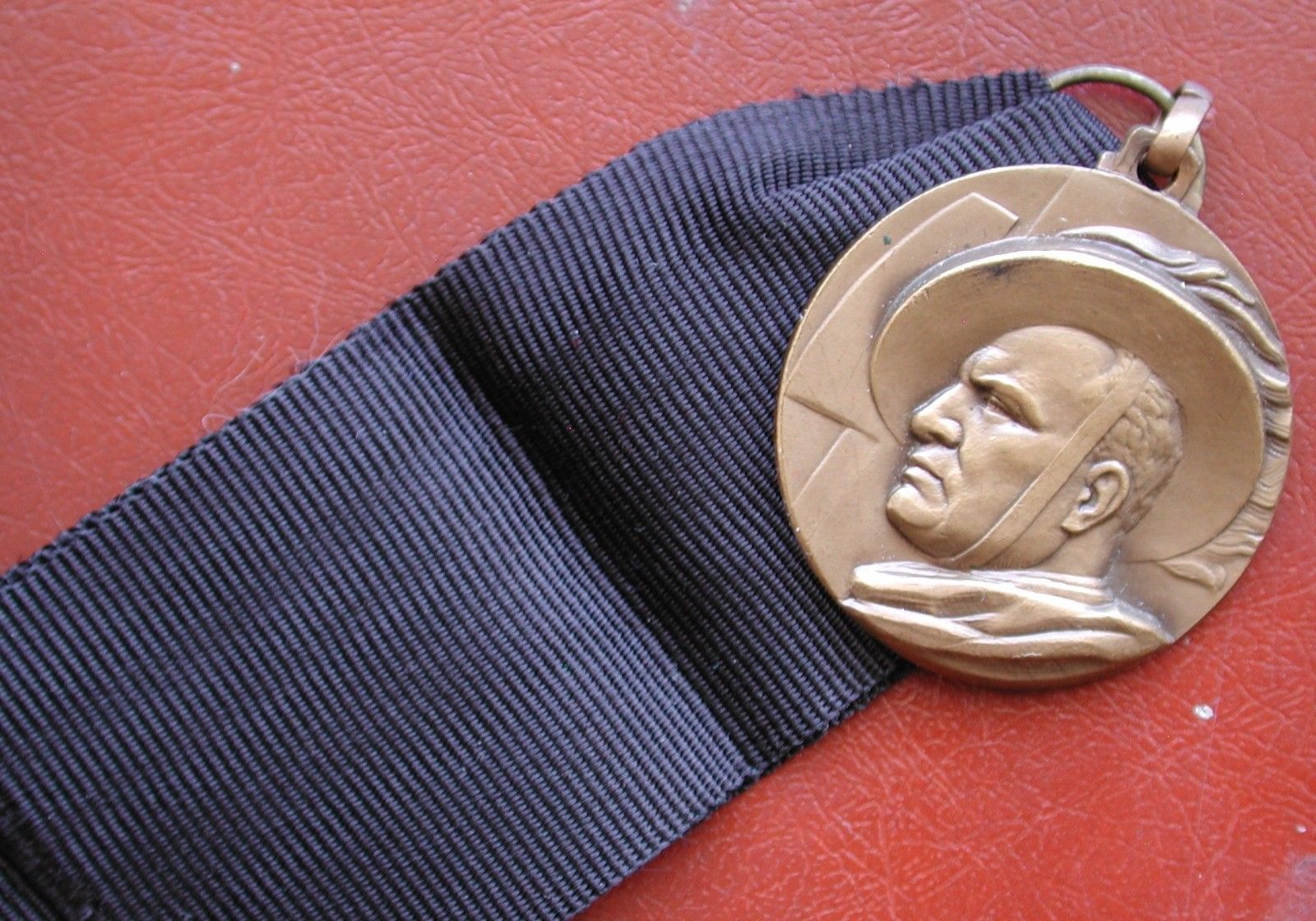 FASCIST MEDAL ADUNATA BERSAGLIERI MILANO 1934 DVX DUCE BENITO MUSSOLINI ...