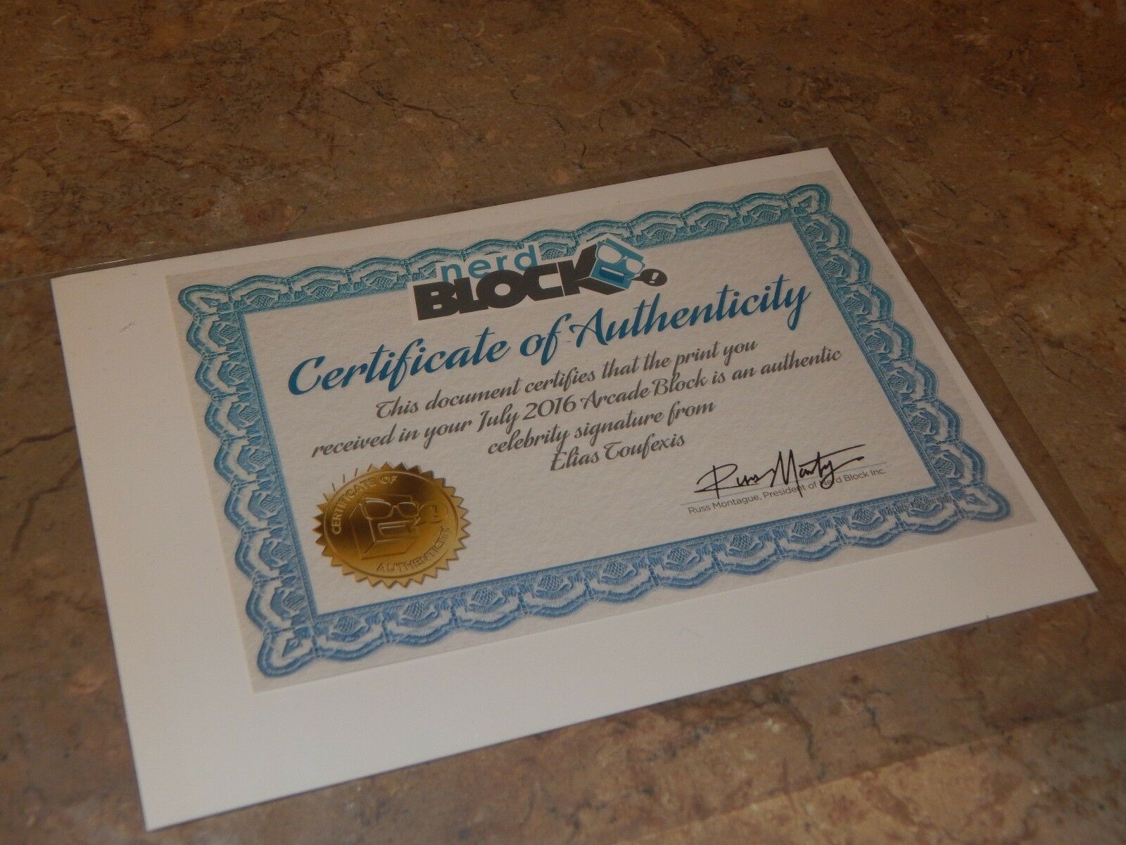 Deus Ex Mankind Divided Elias Toufexis Print Signed Certificate ...