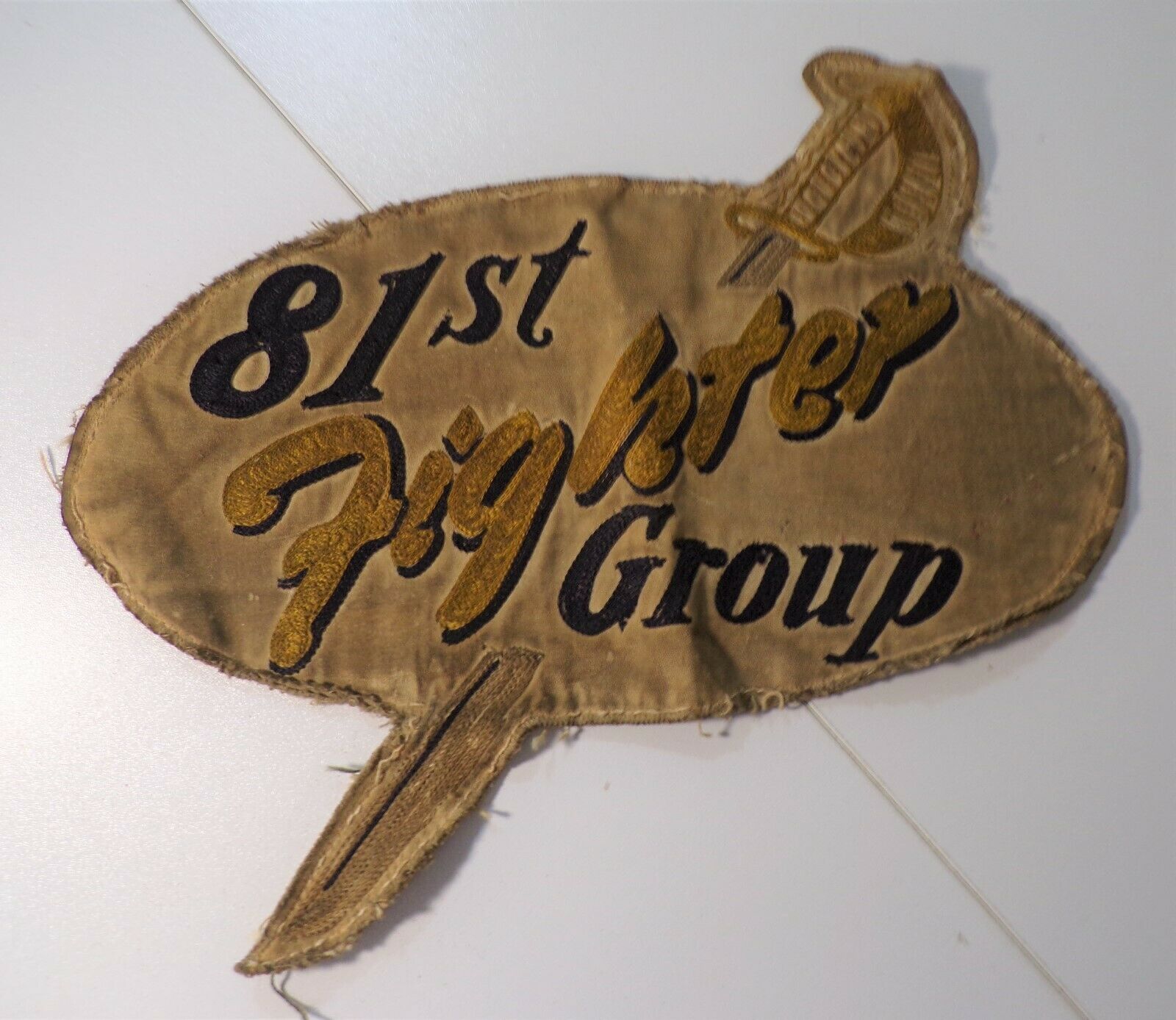 81st Rsc Patch HUGE RARE WWII 81ST FIGHTER GROUP SQUADRON NAMED PILOT JACKET PATCH ...