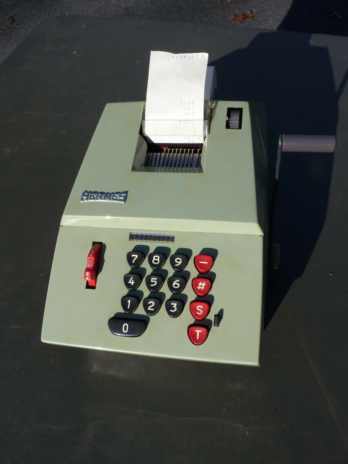 HERMES Precisa Model 109 - 7 Mechanical Calculator/Adding Machine,  VGC