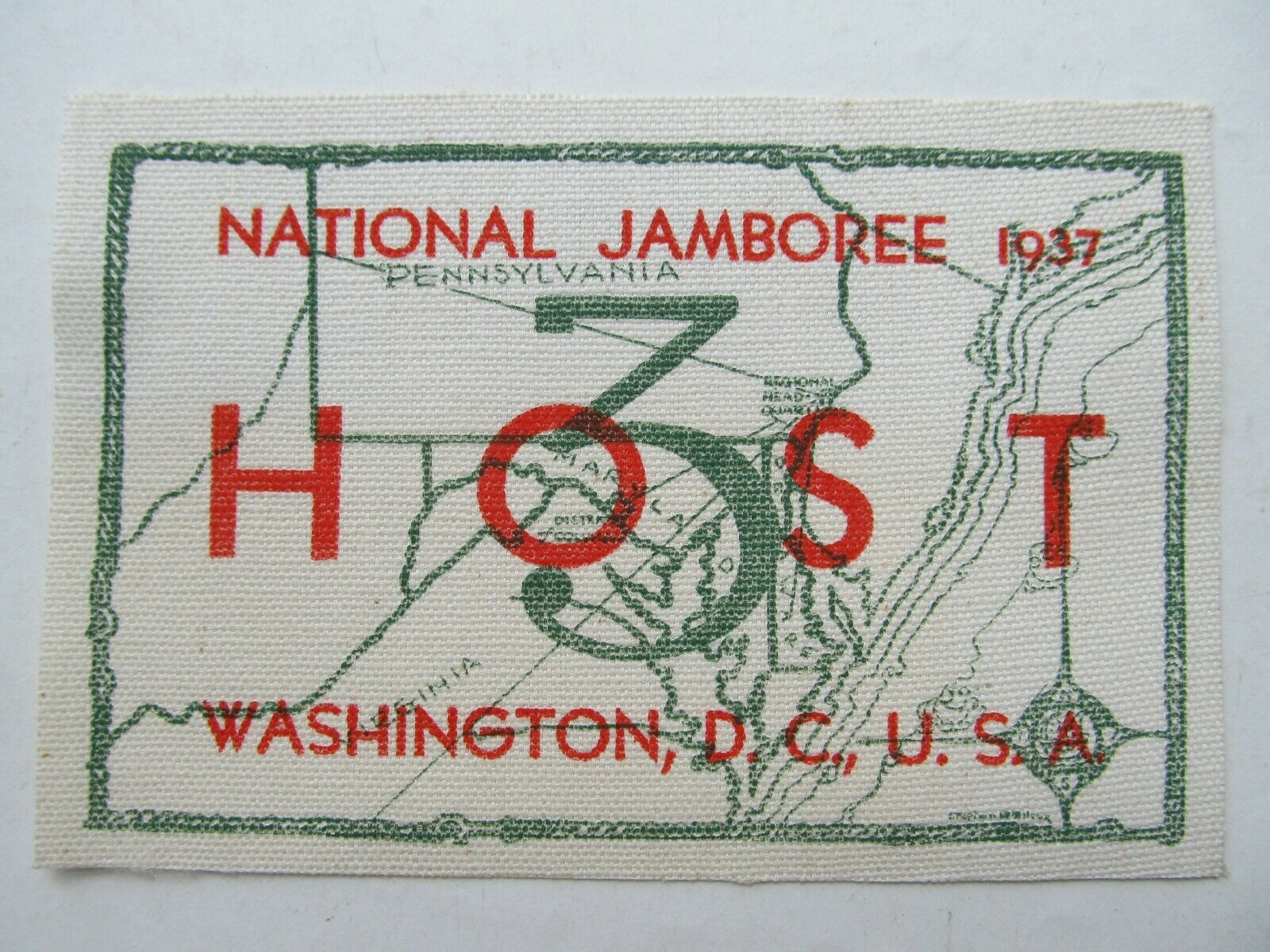BOY SCOUT 1937 NATIONAL JAMBOREE REGION 3 HOST PATCH 15423546