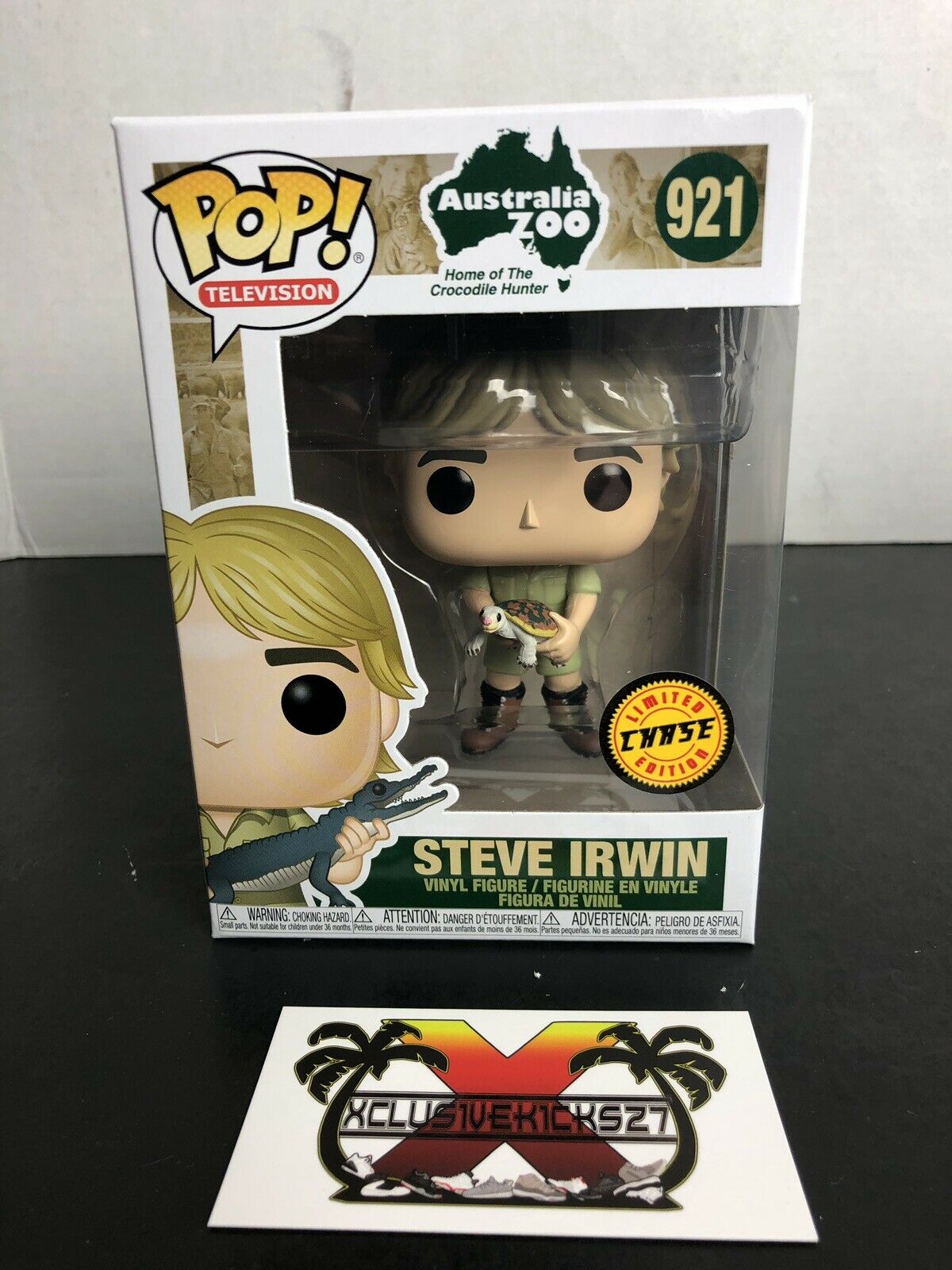 Funko Pop Crocodile Hunter Steve Irwin W/ Turtle Chase Limited Edition ...