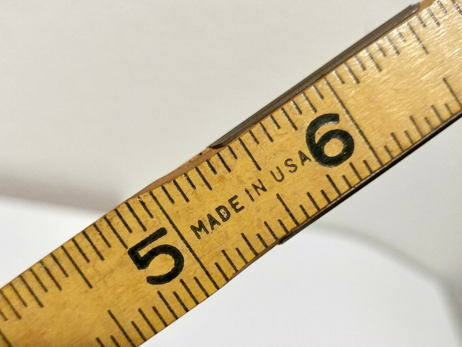 Vintage Oxwall Extension Folding Wood Ruler 6 ' Measuring Stick Made In ...