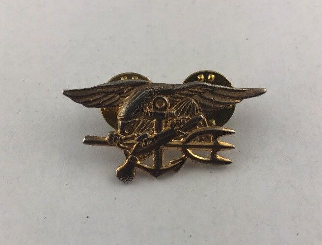Trident Pin Vintage Military US UNITED STATES Navy Seal Eagle Anchor & Trident ...