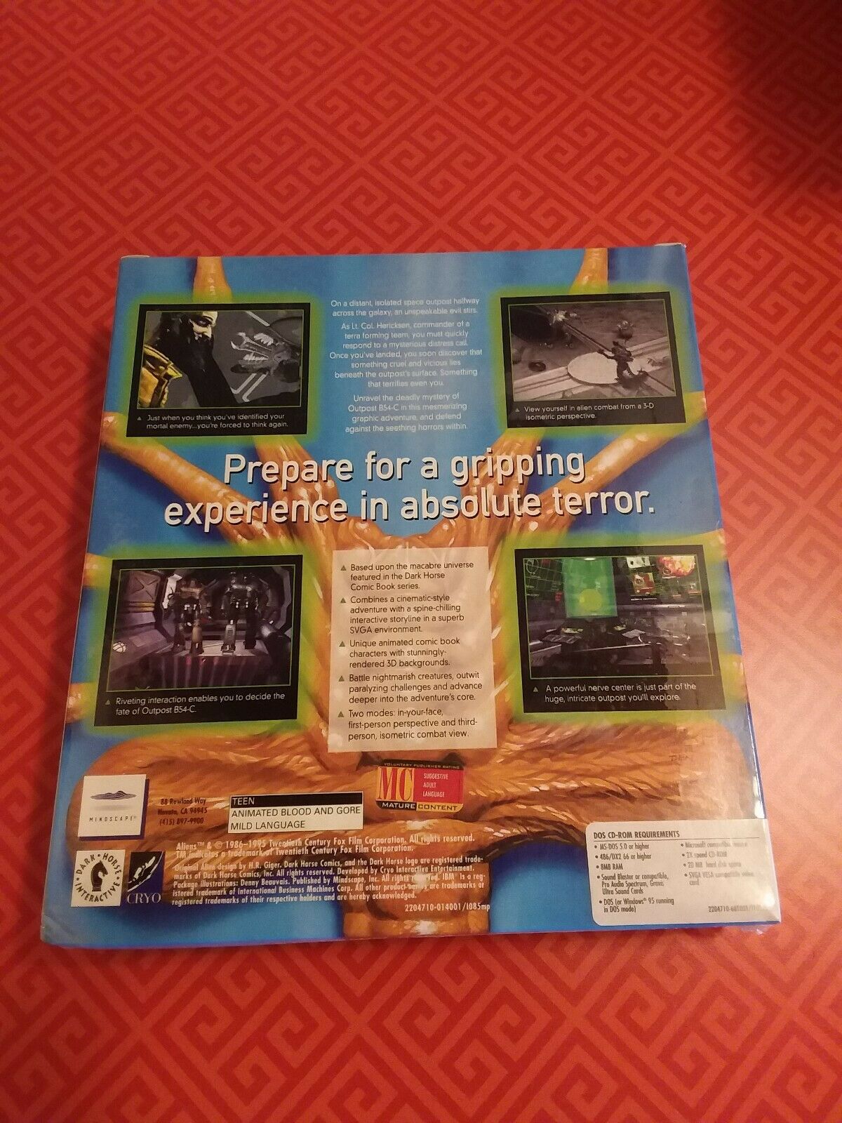 Aliens A Comic Book Adventure DOS Windows 95 (PC, 1995) | #14678381