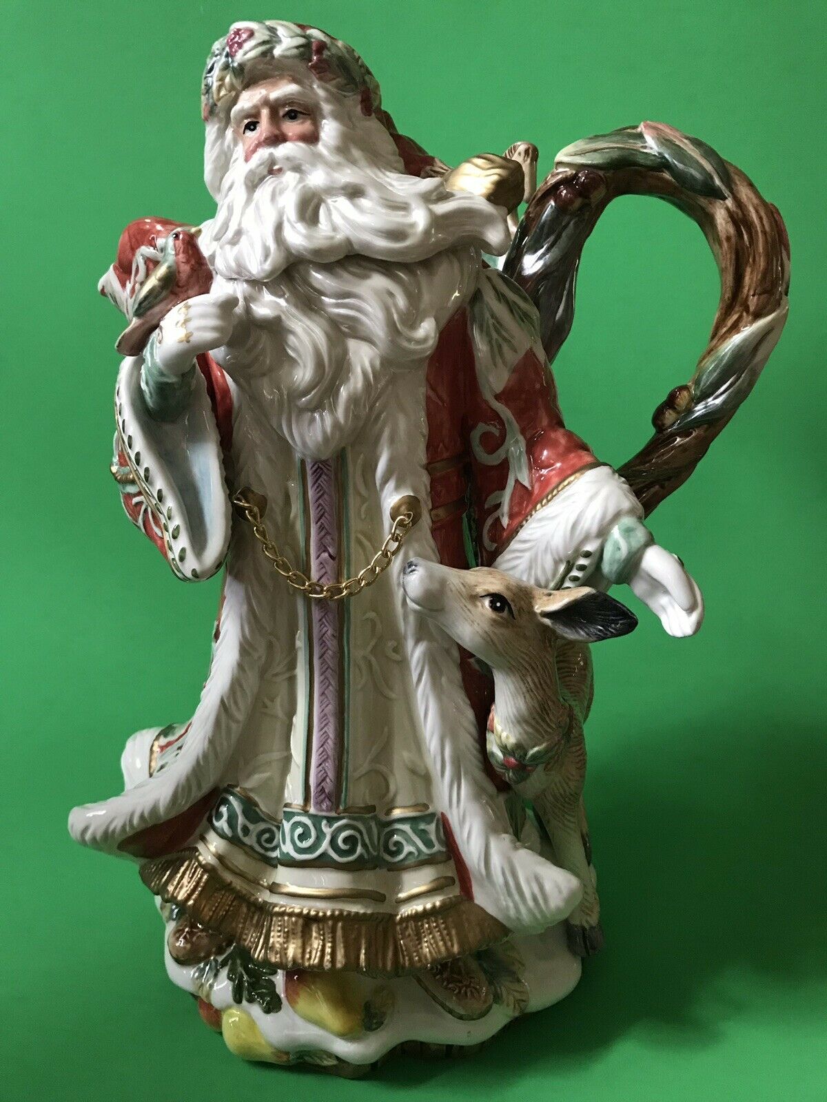 Fitz And Floyd Santa Pitcher