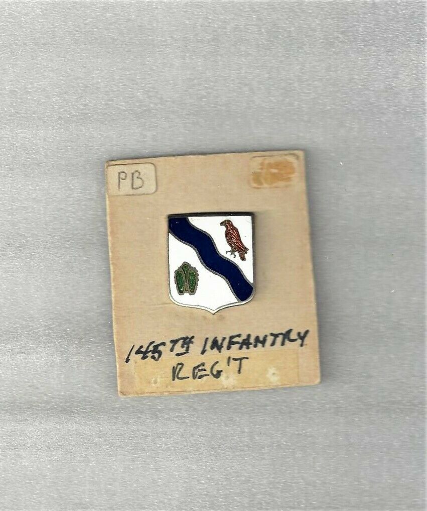 WWII Army 145th Infantry Regiment. Distinctive Unit Insignia, D. I. D ...