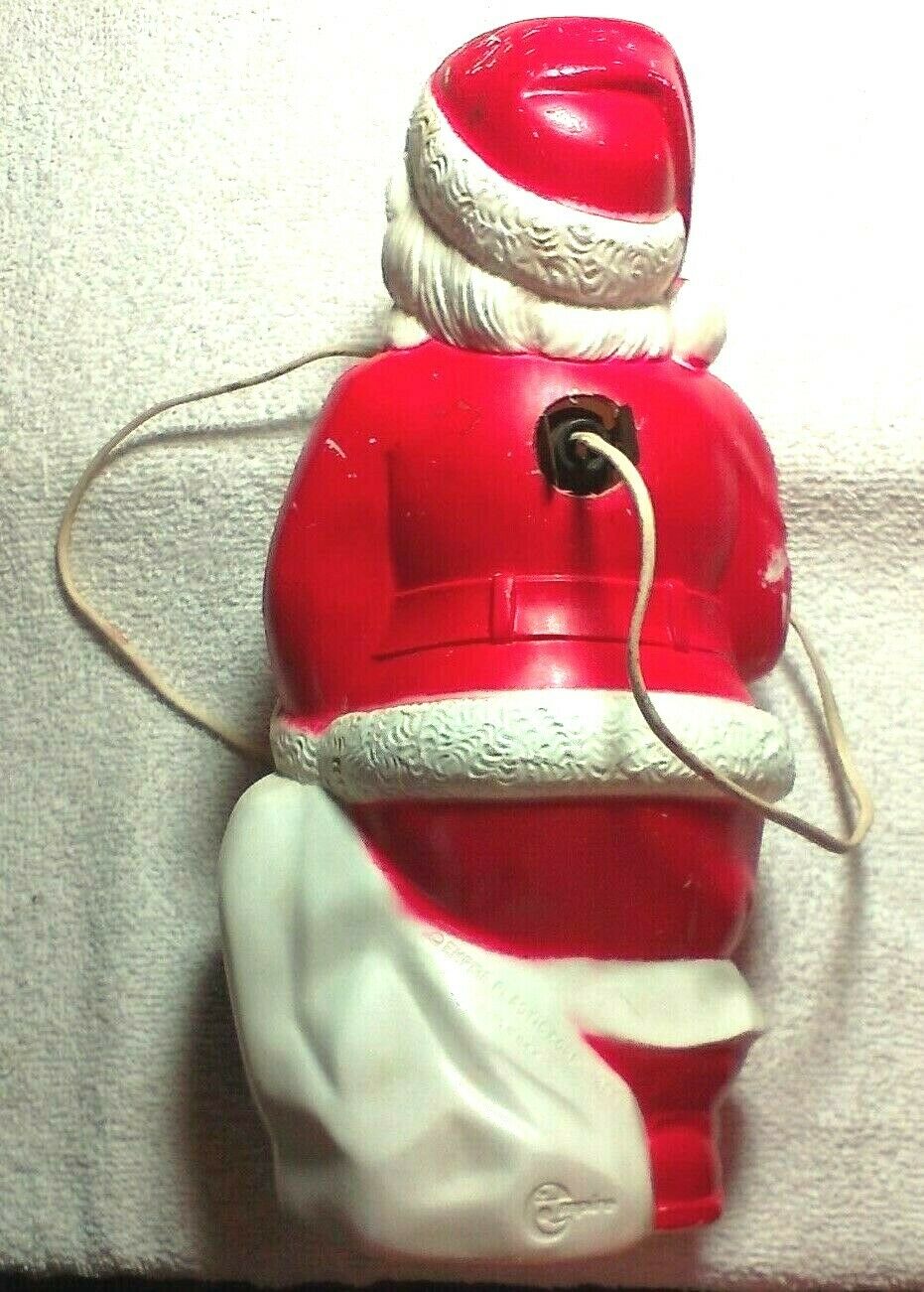 1968 EMPIRE PLASTIC CORP SANTA CLAUS BLOW MOLD LIGHTS UP