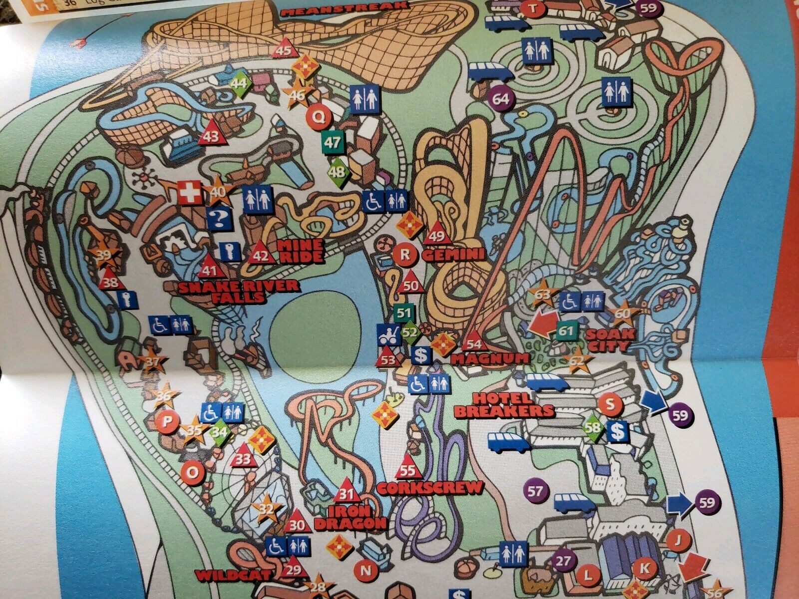 1995 Cedar Point Amusement Theme Park Brochure Map Guide Pamphlet ...