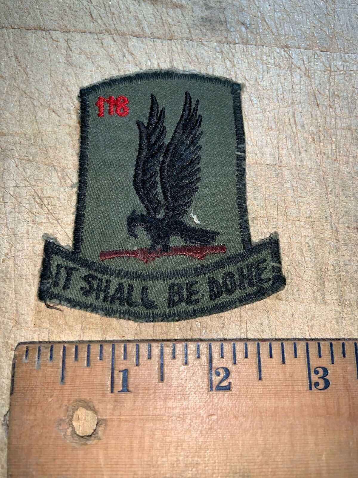 Cold War/Vietnam? US ARMY PATCH - 118th AVIATION CO. It Shall Be Done ...