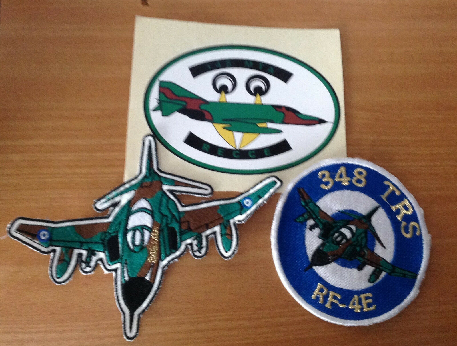 R F - 4 Phantom Hellenic Air Force 348 TRS Combo Patches Sticker ...