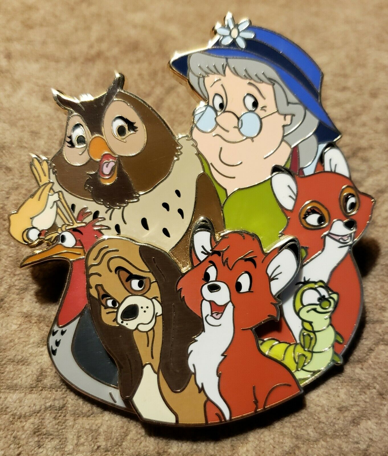 Disney WDI Fox And The Hound LE 250 Cluster Pin Tod And Copper | #13969143