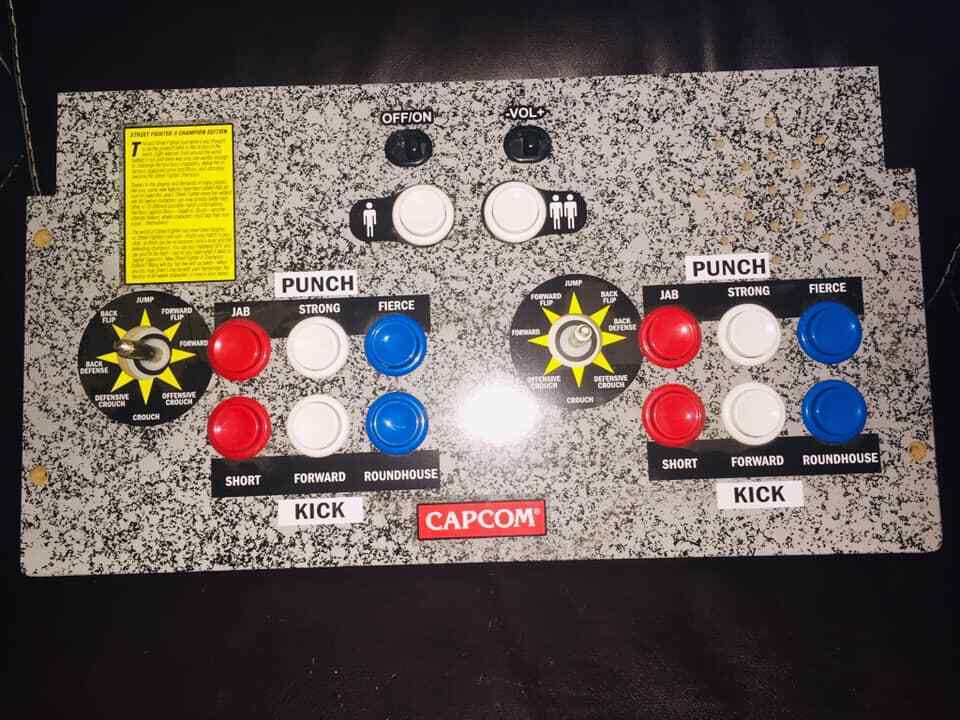 Arcade 1up Street Fighter 2 Top Panel Assembly Control Deck Opened Box ...