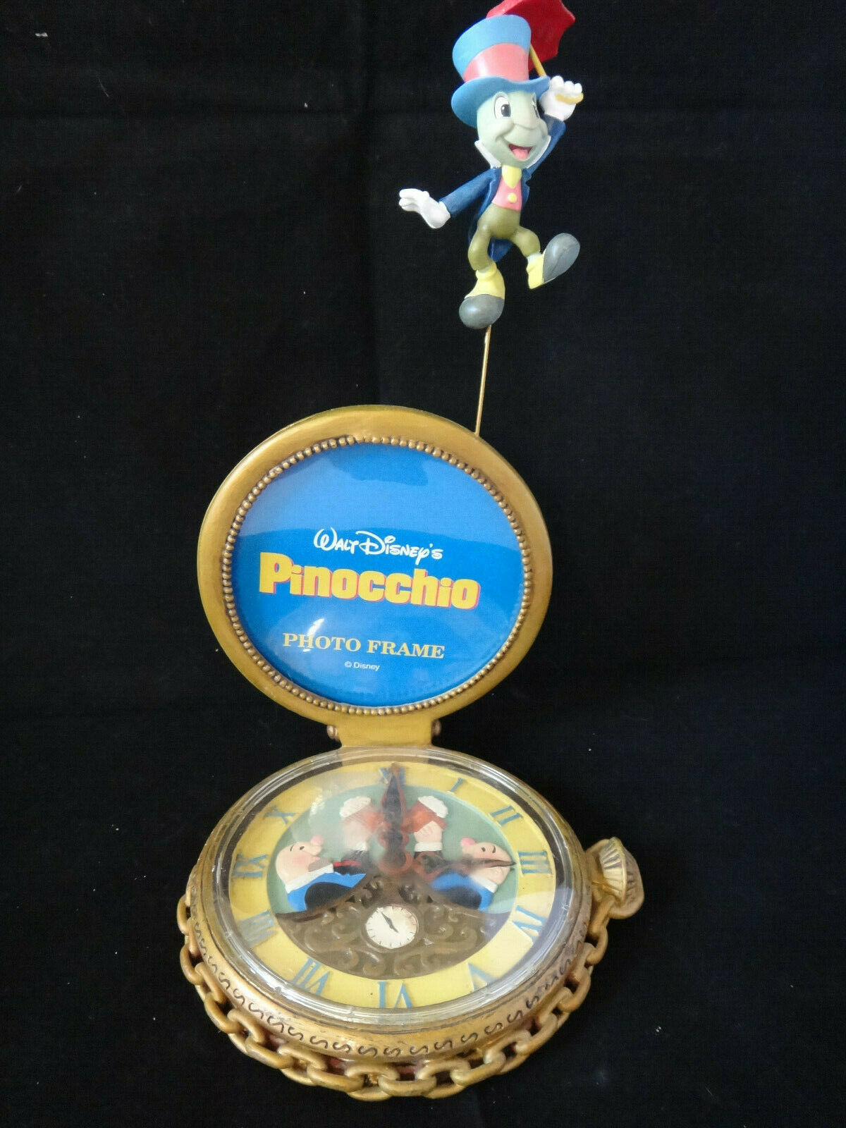 Disney Store Pinocchio Jiminy Cricket Pocket Watch Photo Frame | #13771438