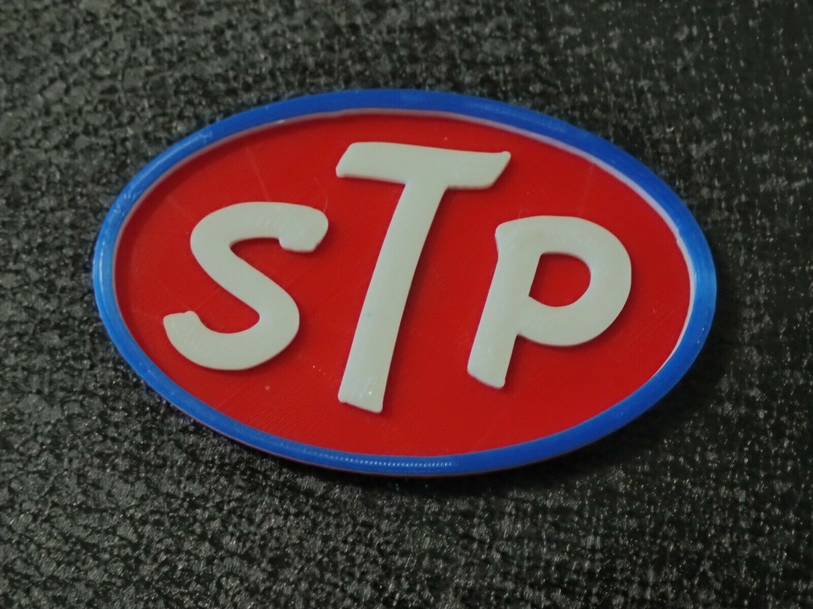 Stp Sign Round STP Gas And Oil Sign Filling Station Sign Magnet Key Chain Wall Hanger ...