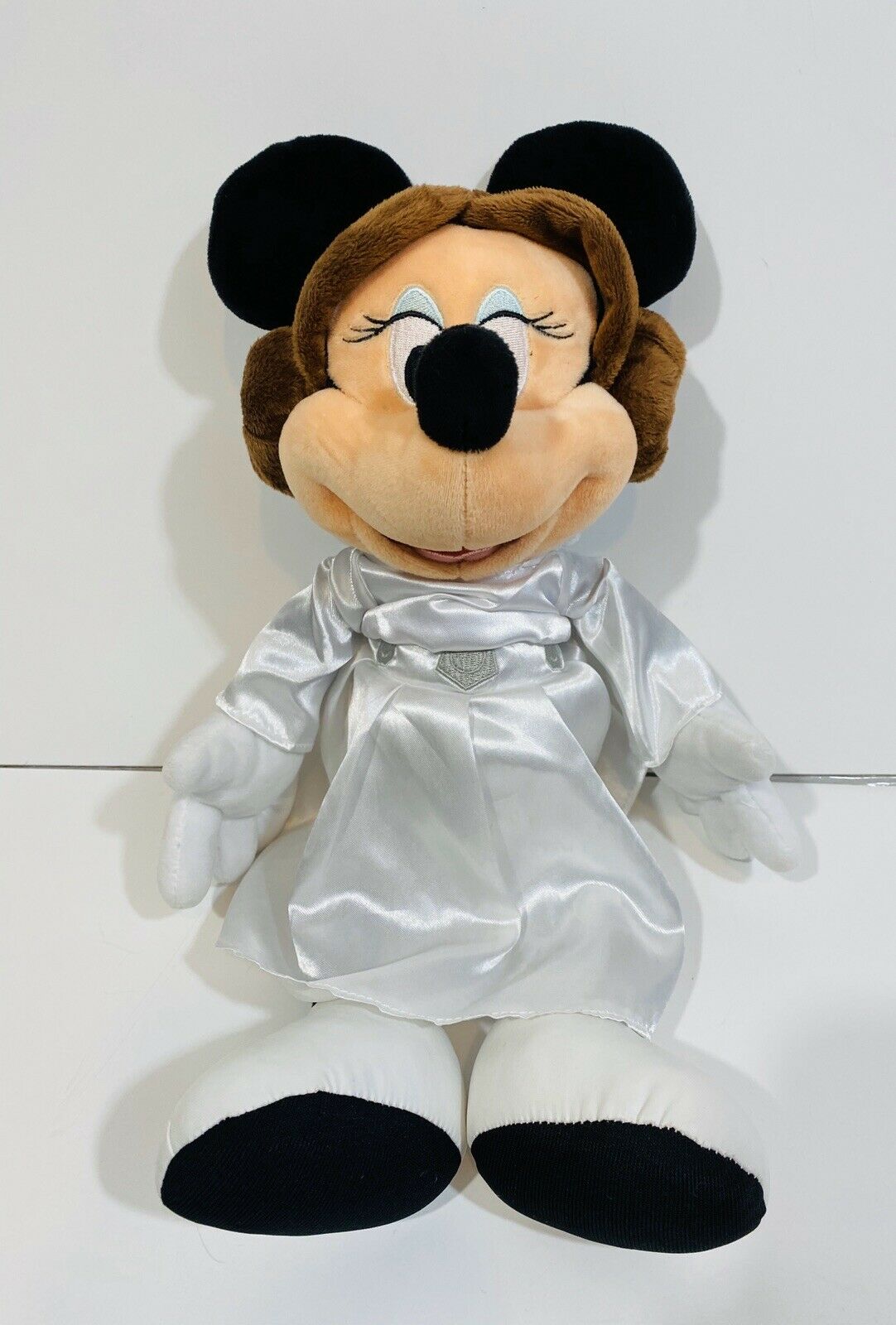 Minnie Mouse Princess Leia Plush Toy Doll Disney Parks Star Wars 25 ...