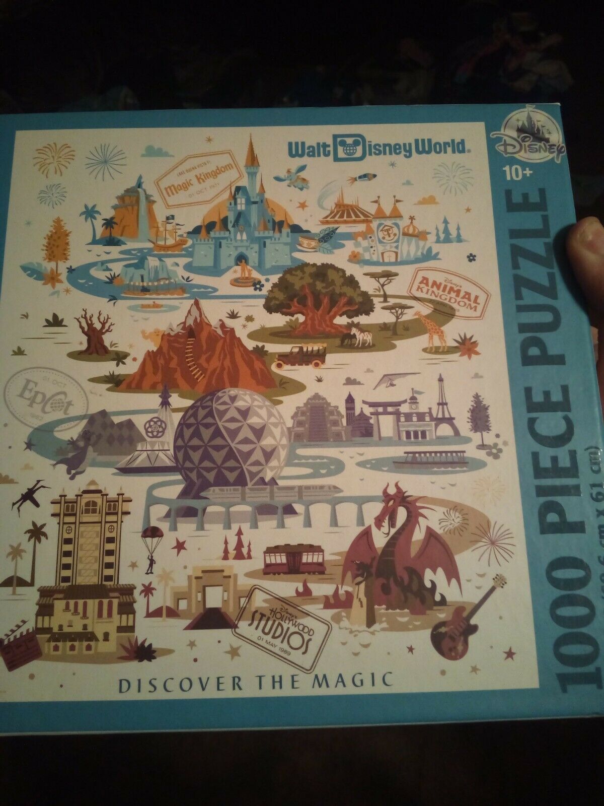 Walt Disney World Discover The Magic 1000 Piece Puzzle Four Parks ...